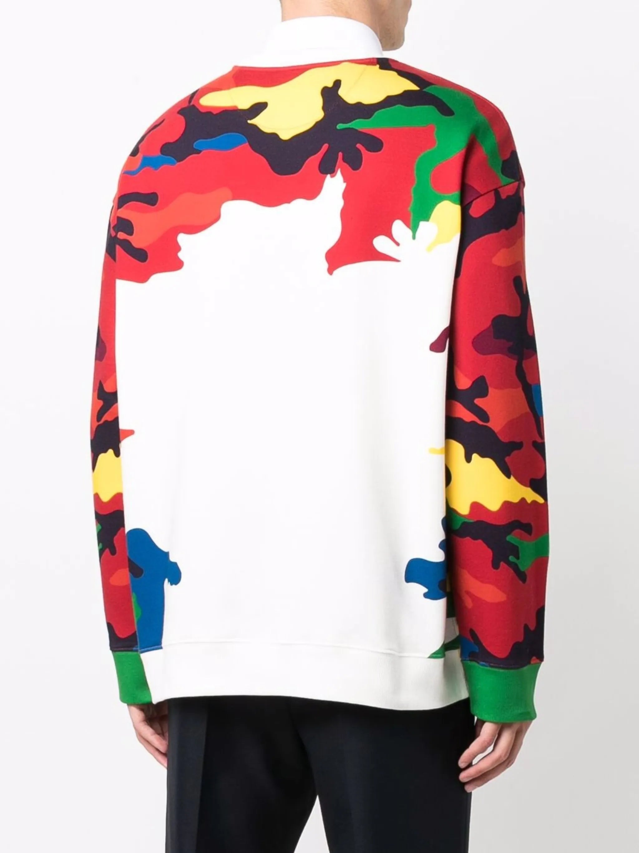 camouflage logo-print sweatshirt