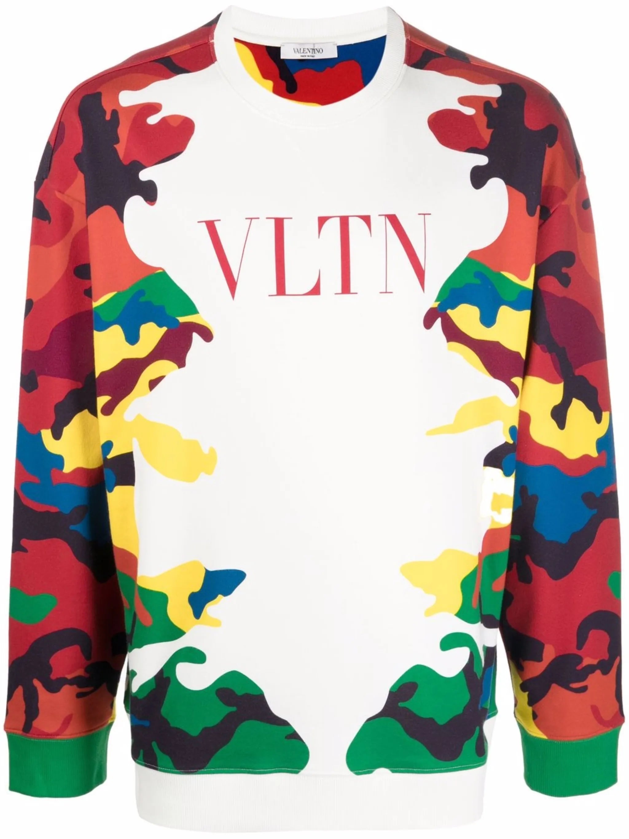 camouflage logo-print sweatshirt
