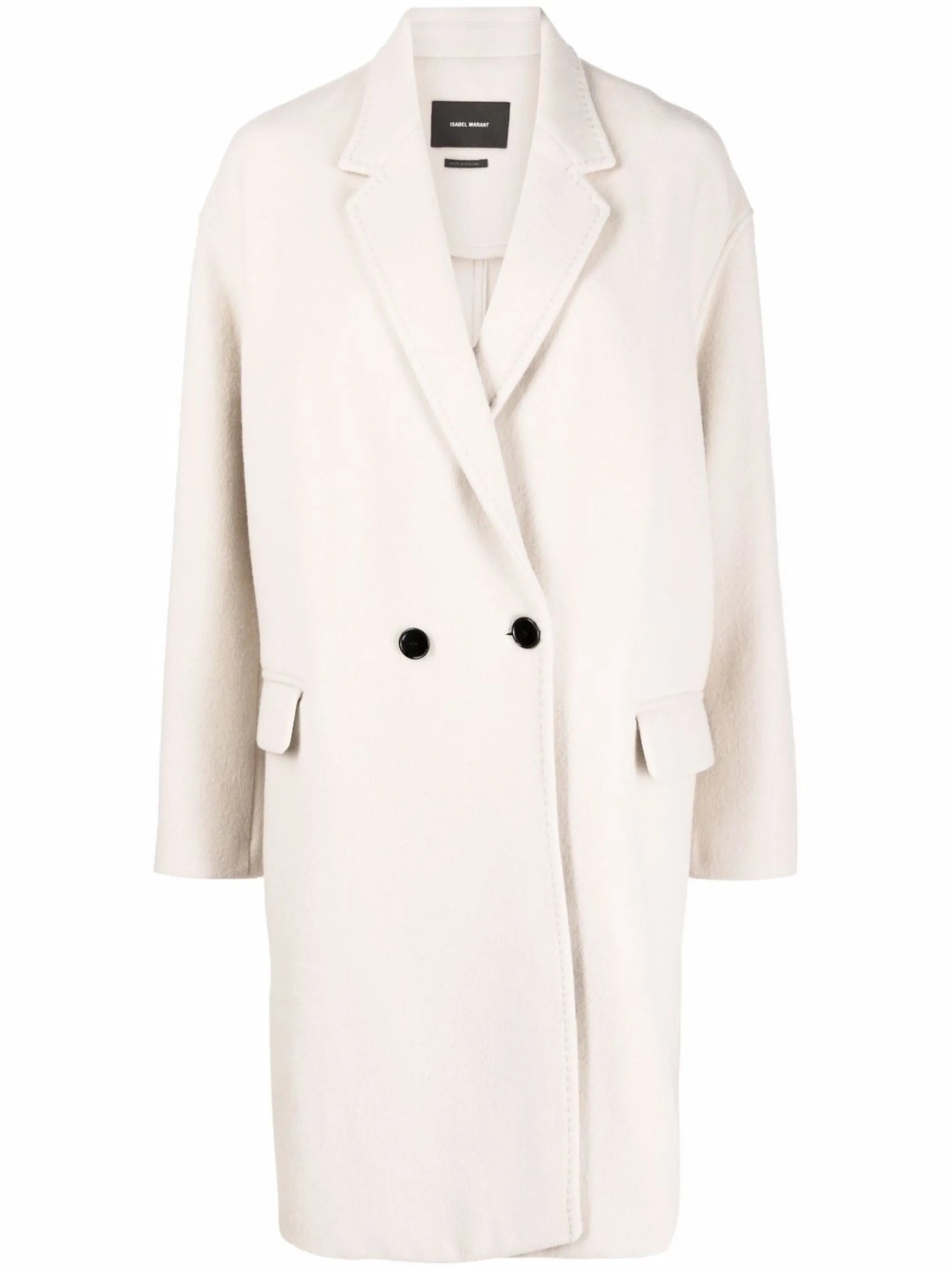 notched-lapels single-breasted coat