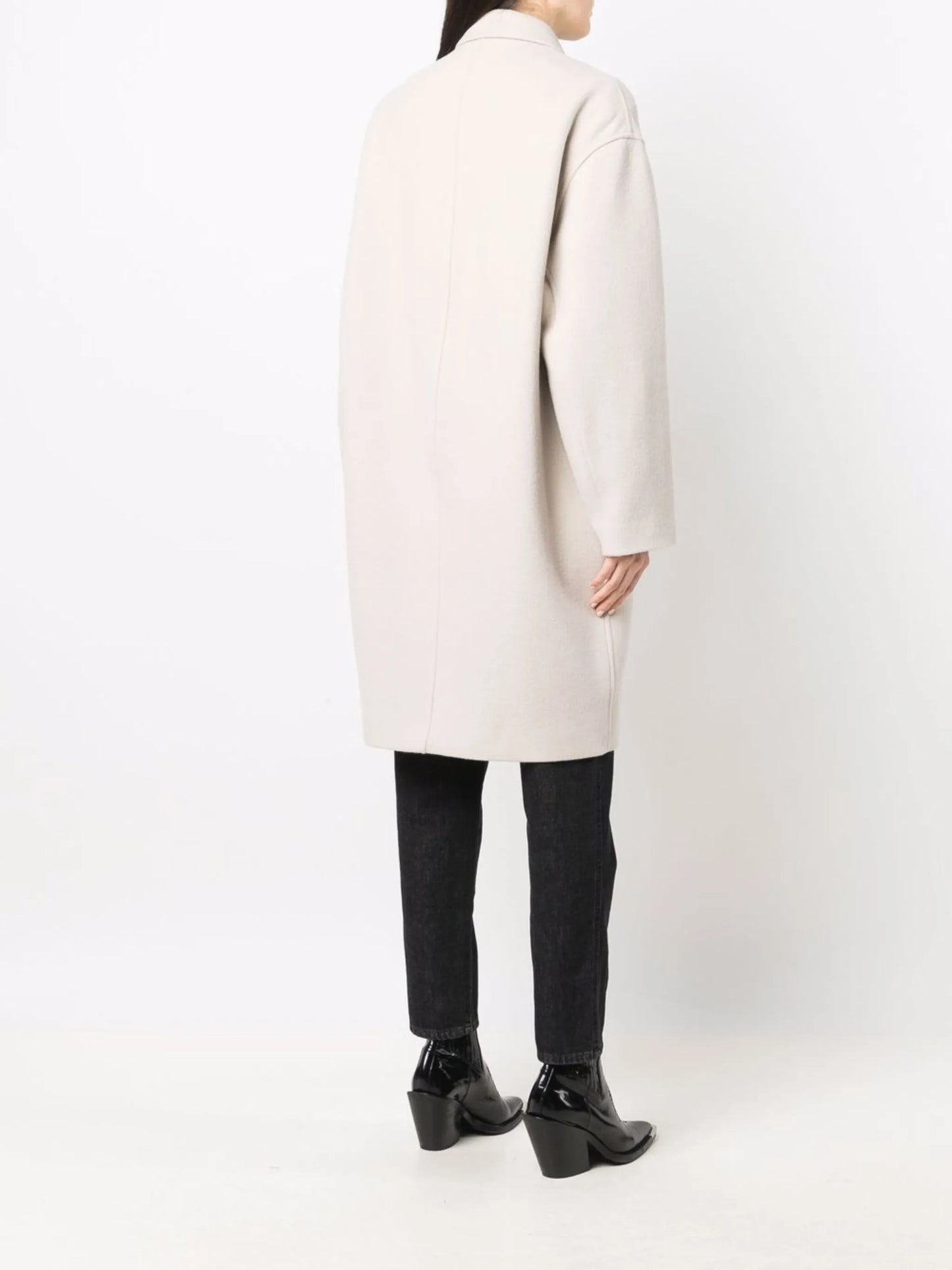 notched-lapels single-breasted coat