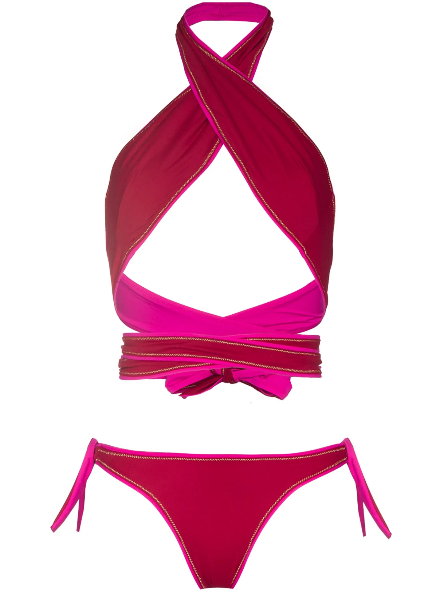 Showhorse cross-front bikini