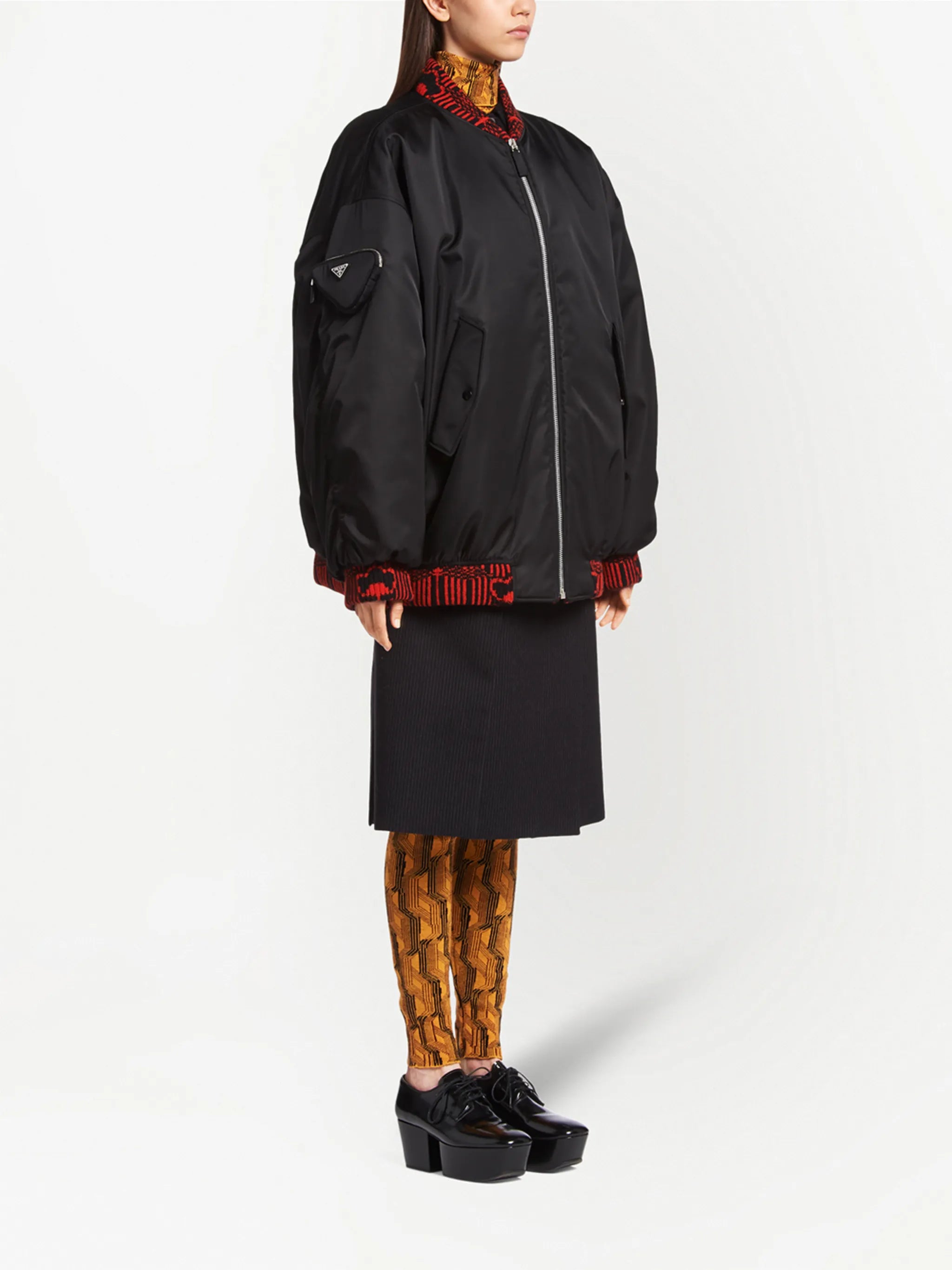 Re-Nylon bomber jacket