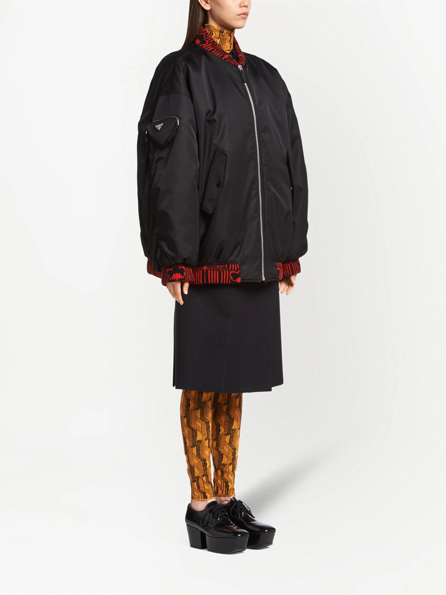 Re-Nylon bomber jacket