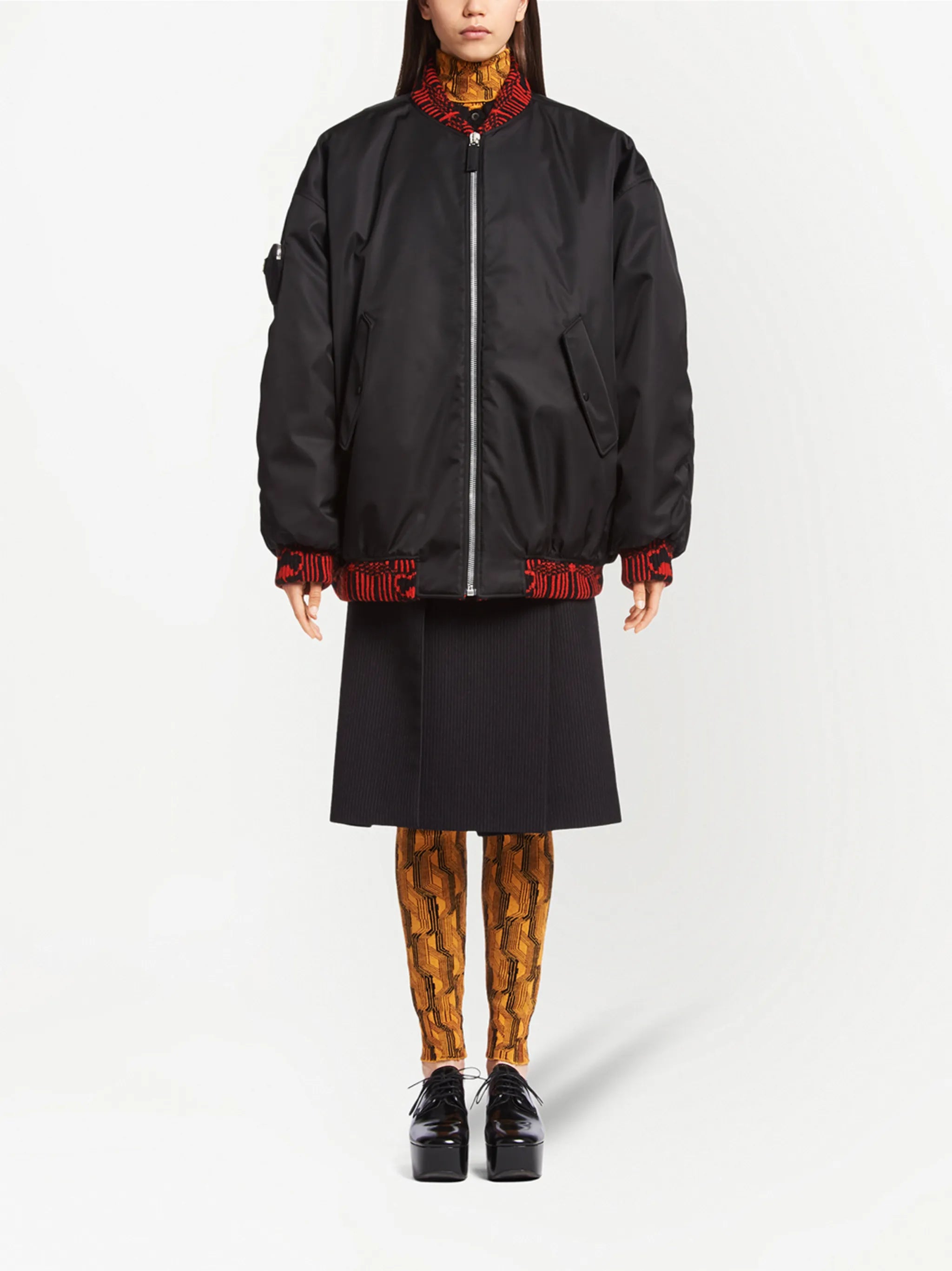 Re-Nylon bomber jacket
