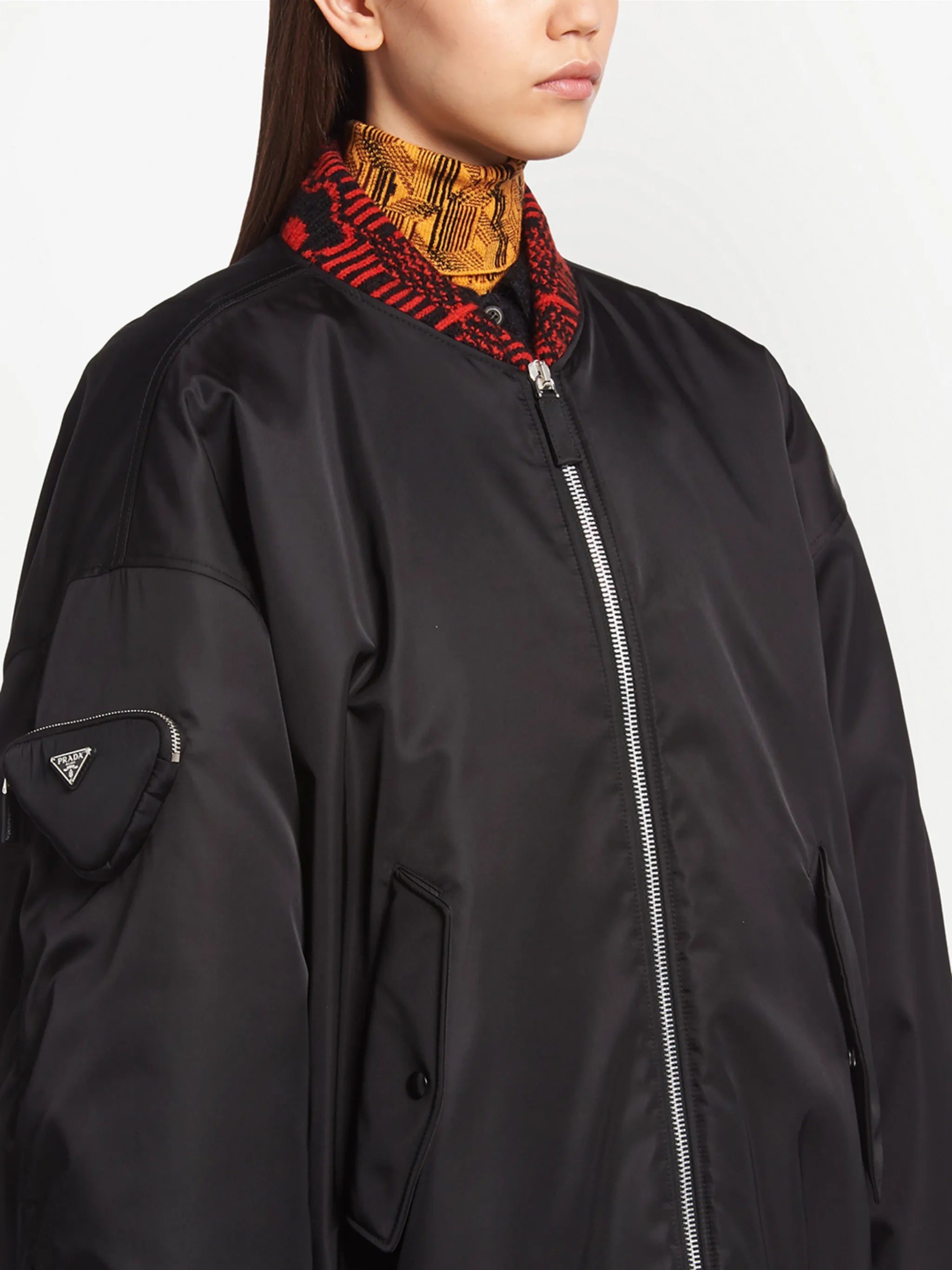 Re-Nylon bomber jacket