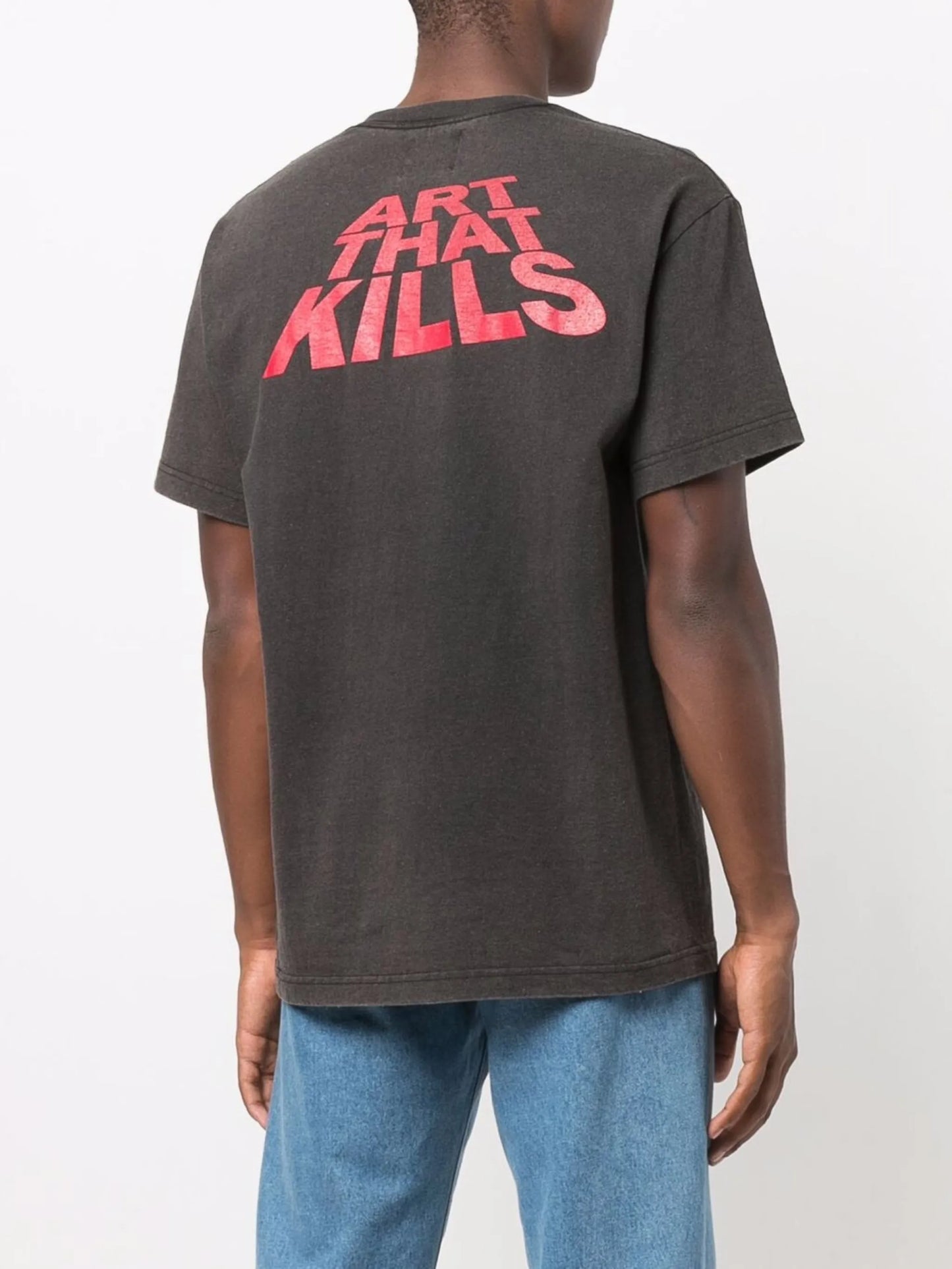 slogan-print T-shirt