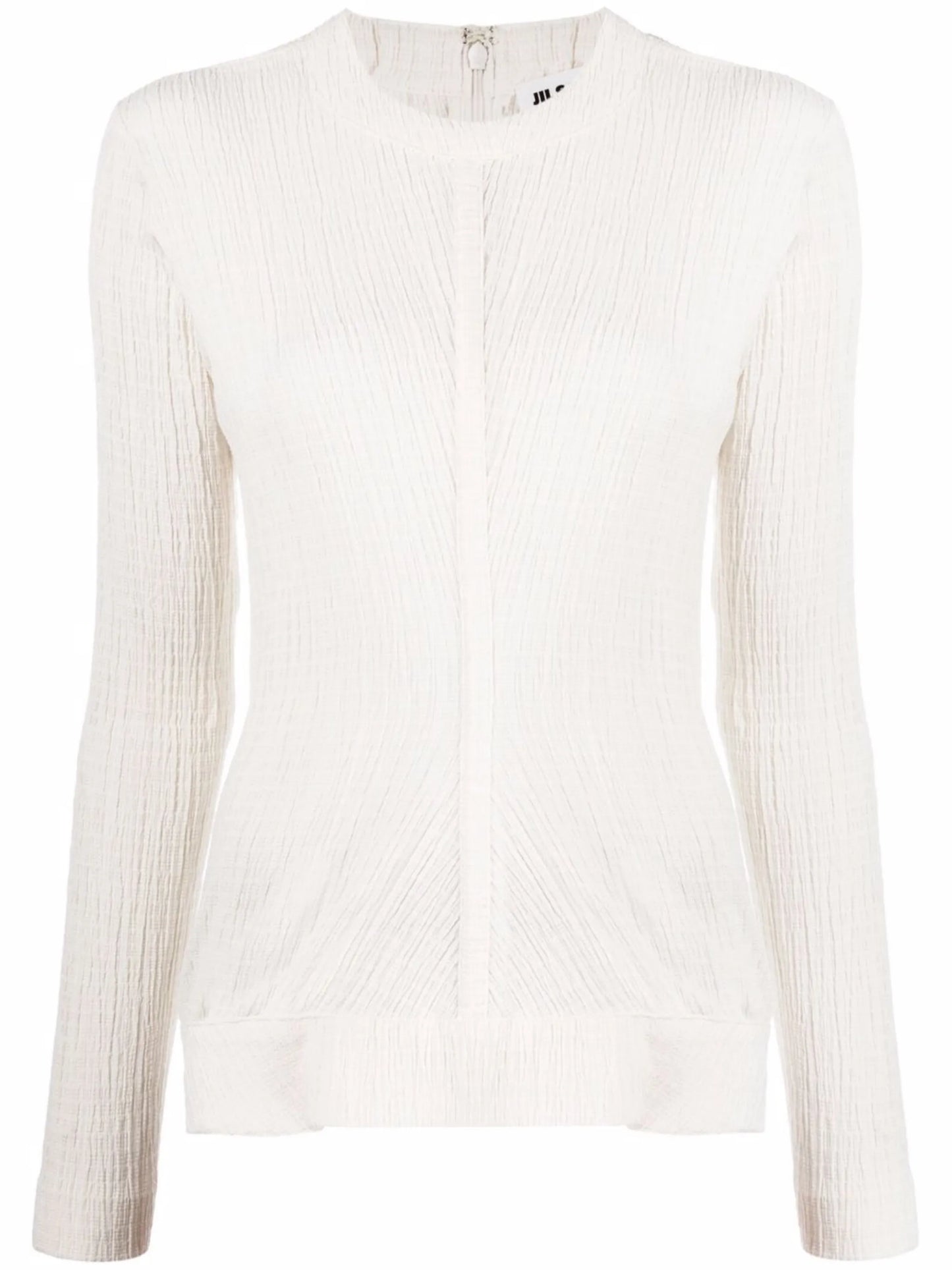 ribbed round neck top