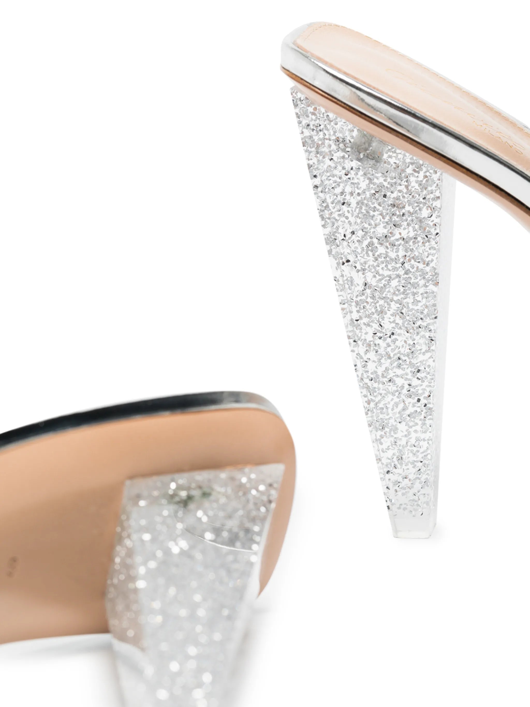 111mm Odyssey glitter-embellished sandals