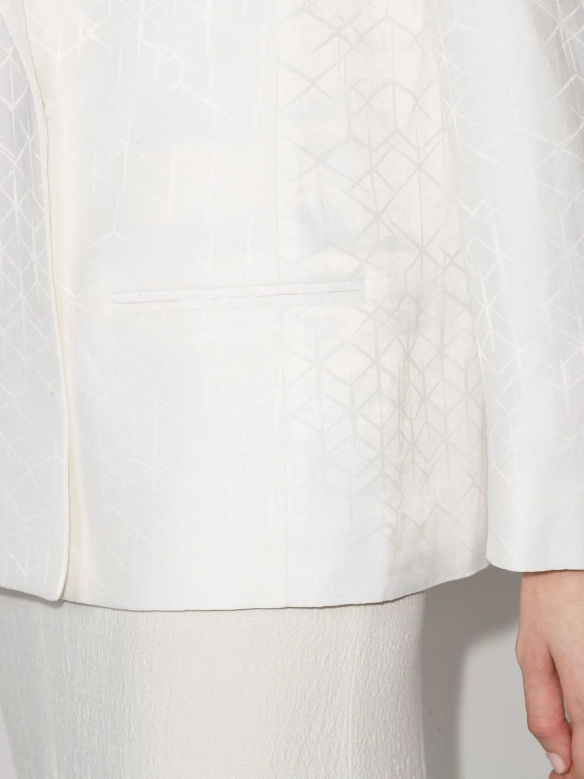 jacquard asymmetric blazer