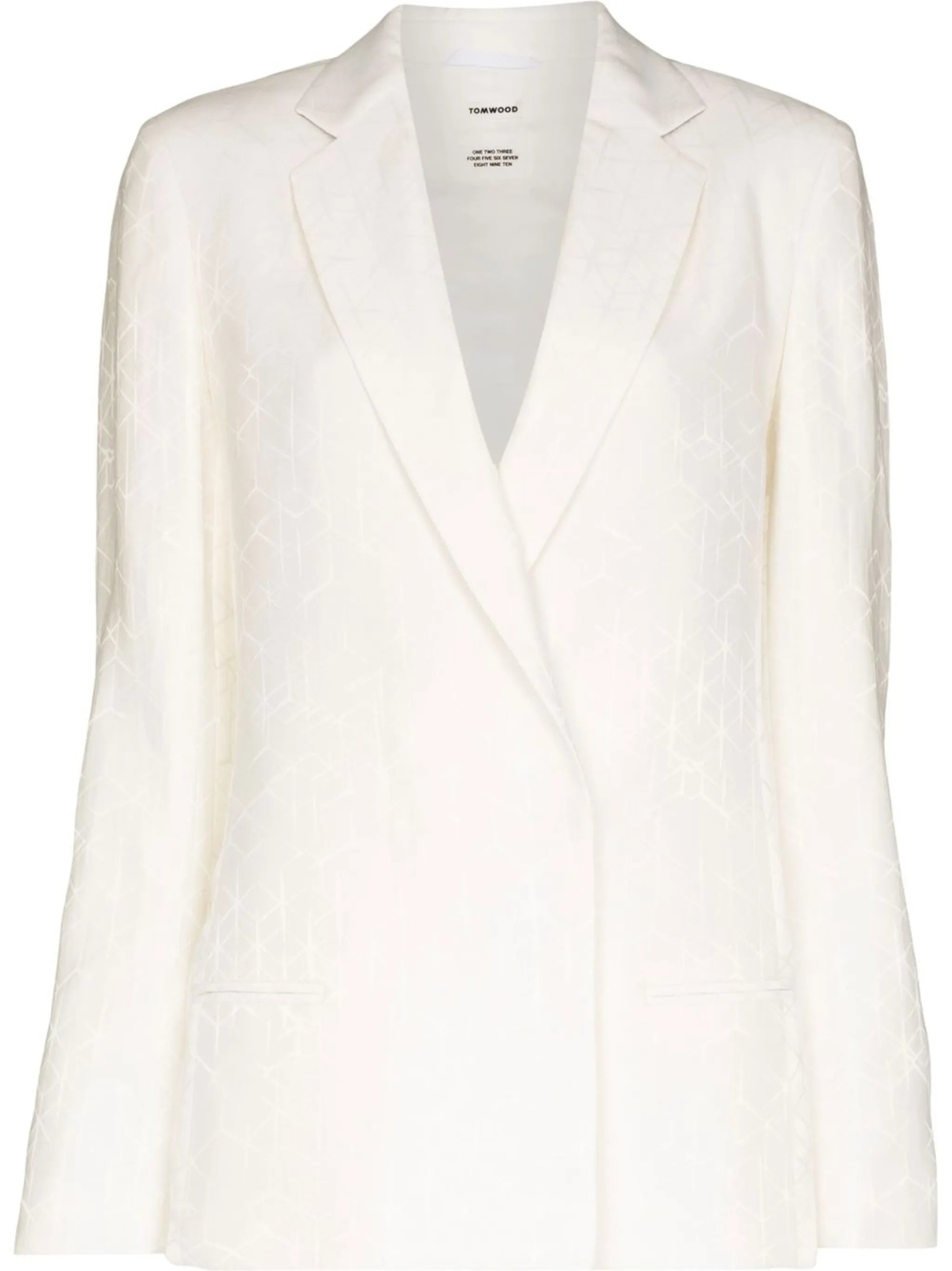 jacquard asymmetric blazer