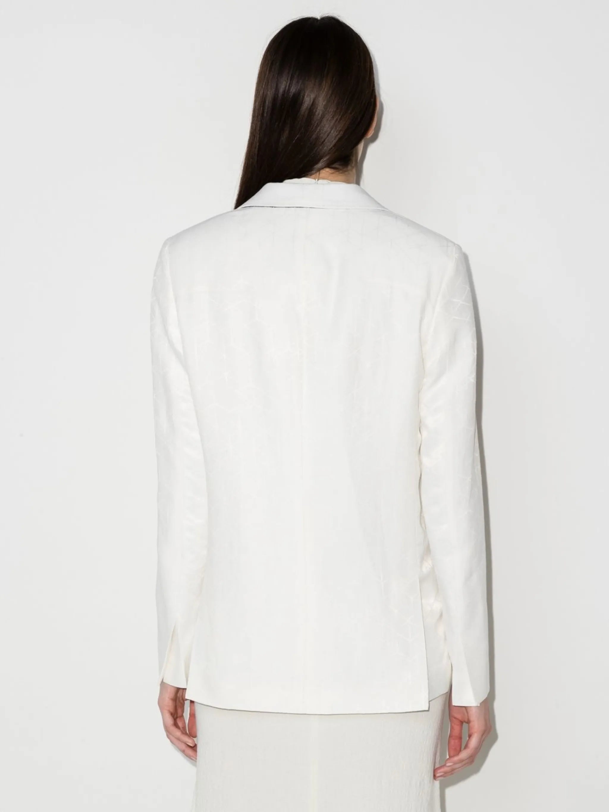 jacquard asymmetric blazer