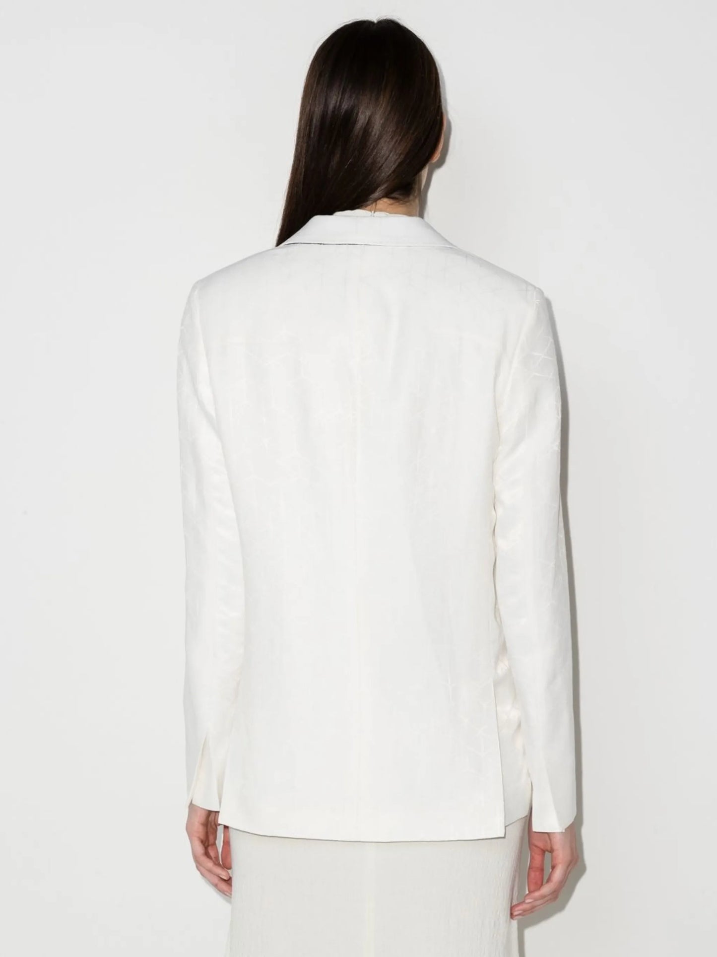 jacquard asymmetric blazer