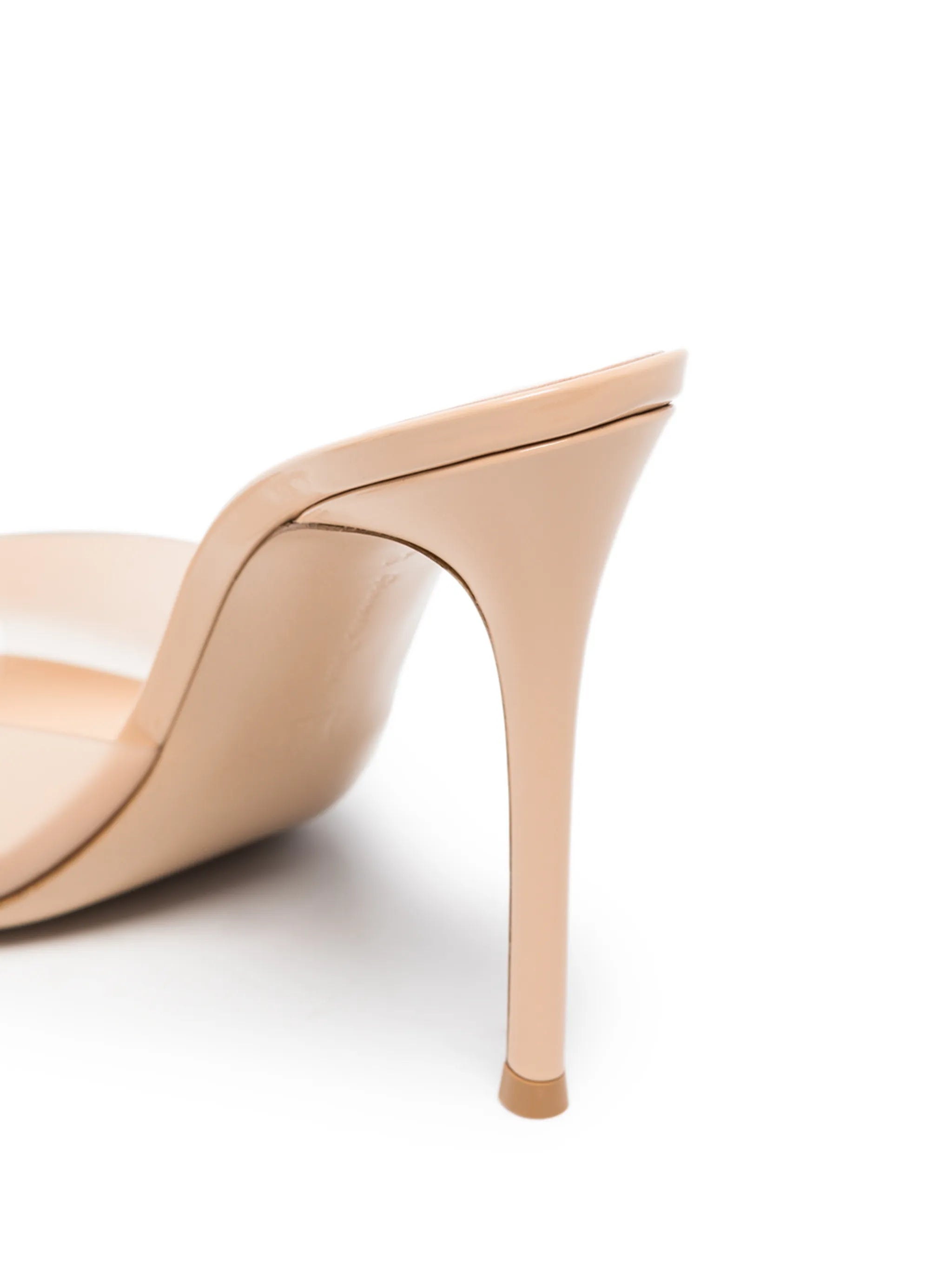 Elle 105mm transparent-strap mules