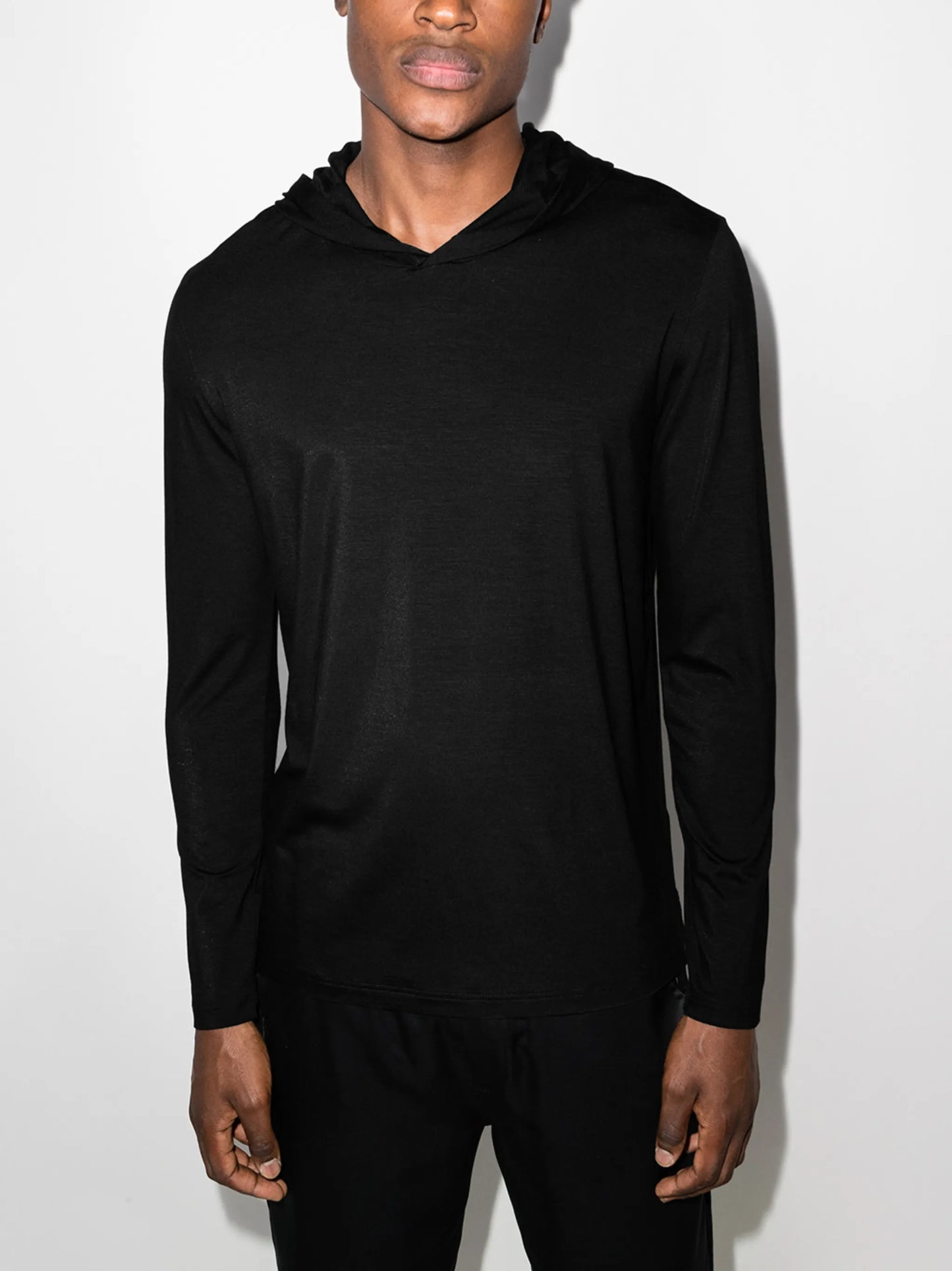 long-sleeve hooded sweatshirt