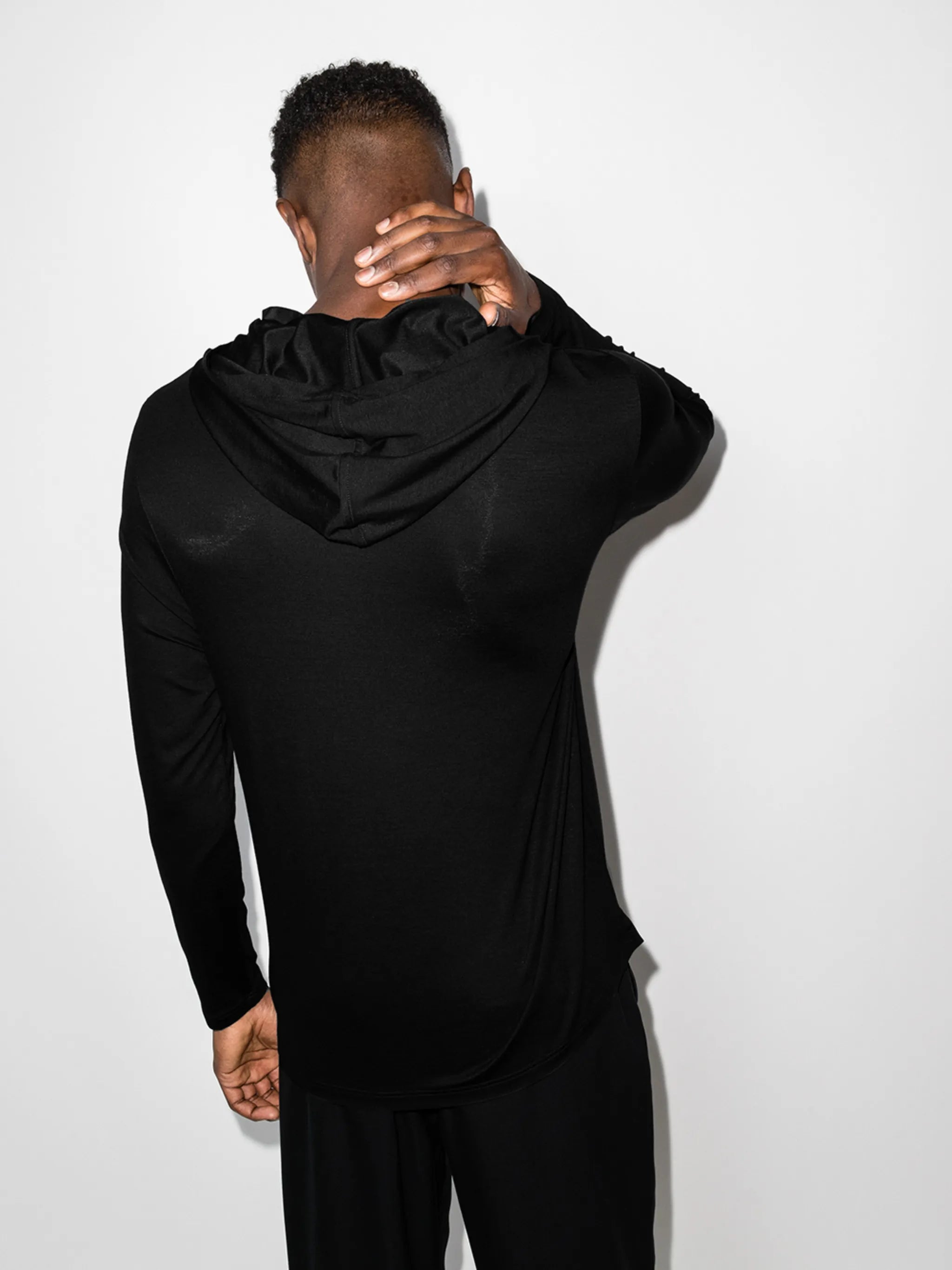 long-sleeve hooded sweatshirt