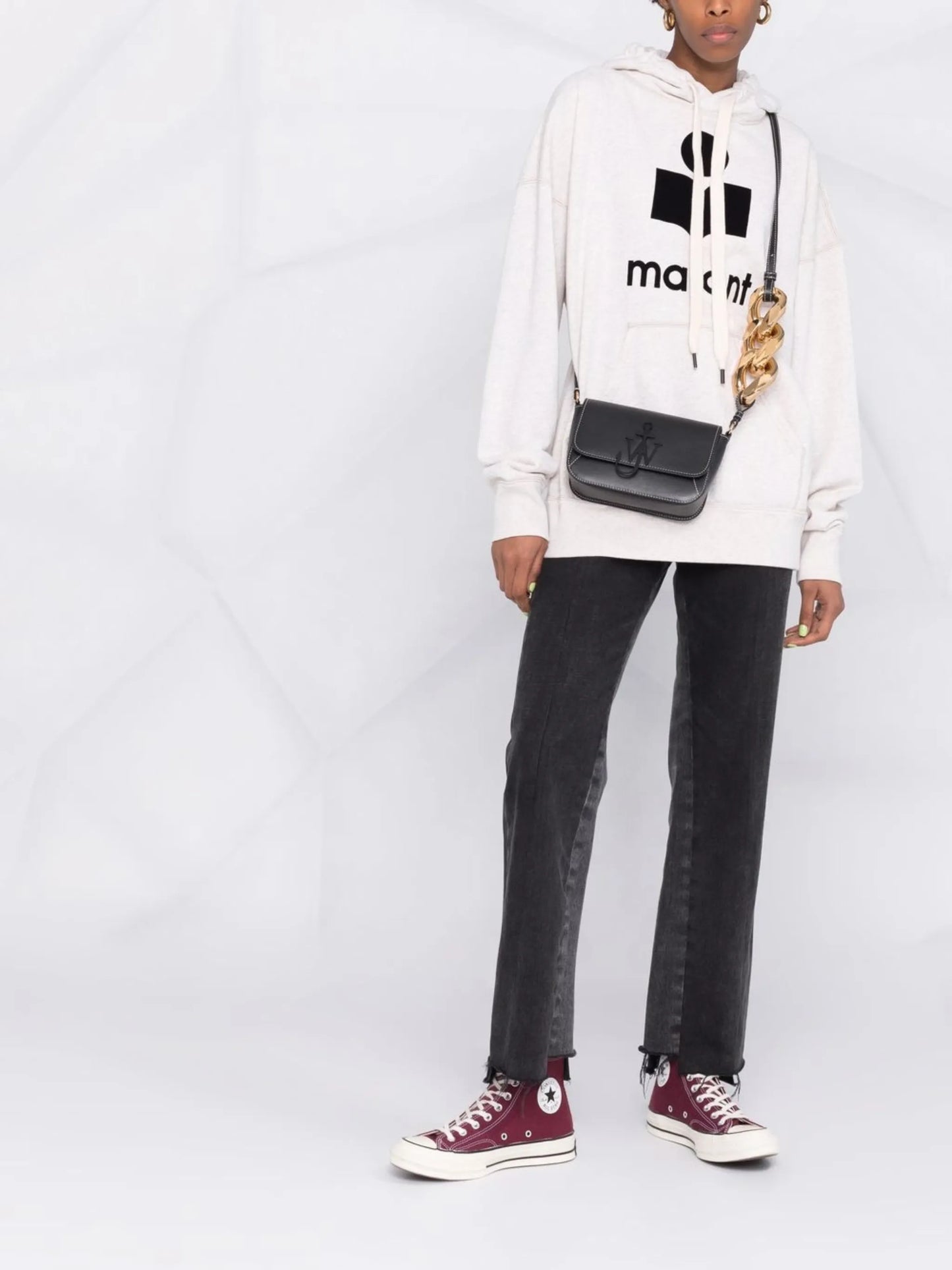 Mansel logo-print hoodie
