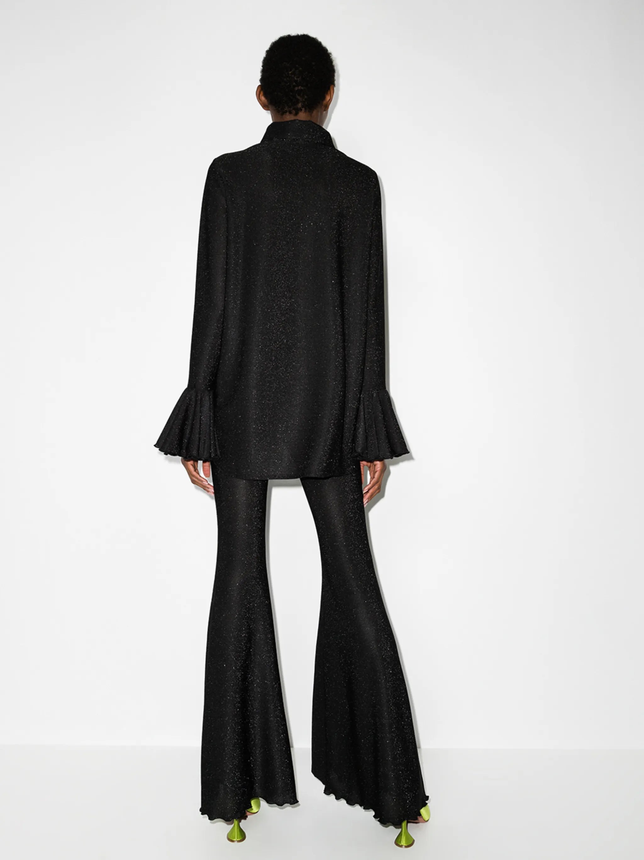 Cosmos lurex-detailing pajama set