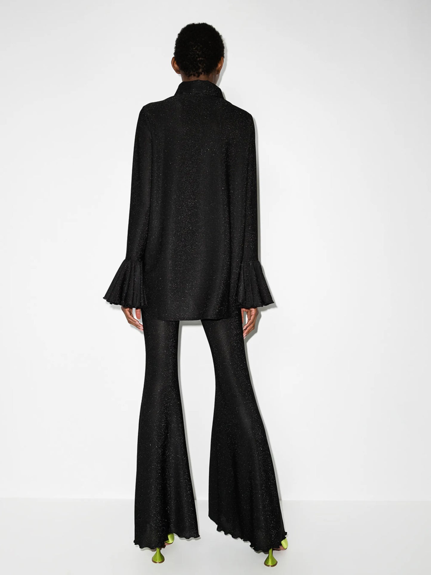 Cosmos lurex-detailing pajama set