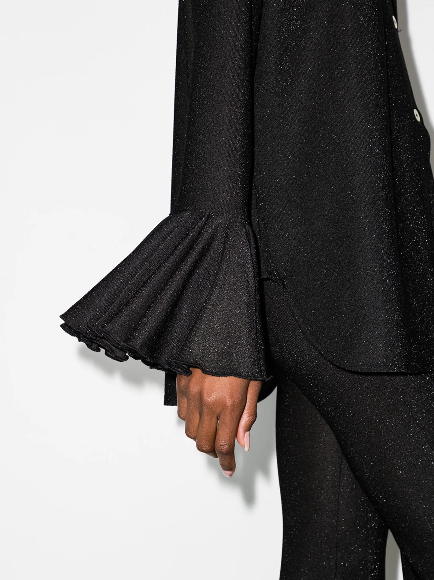 Cosmos lurex-detailing pajama set