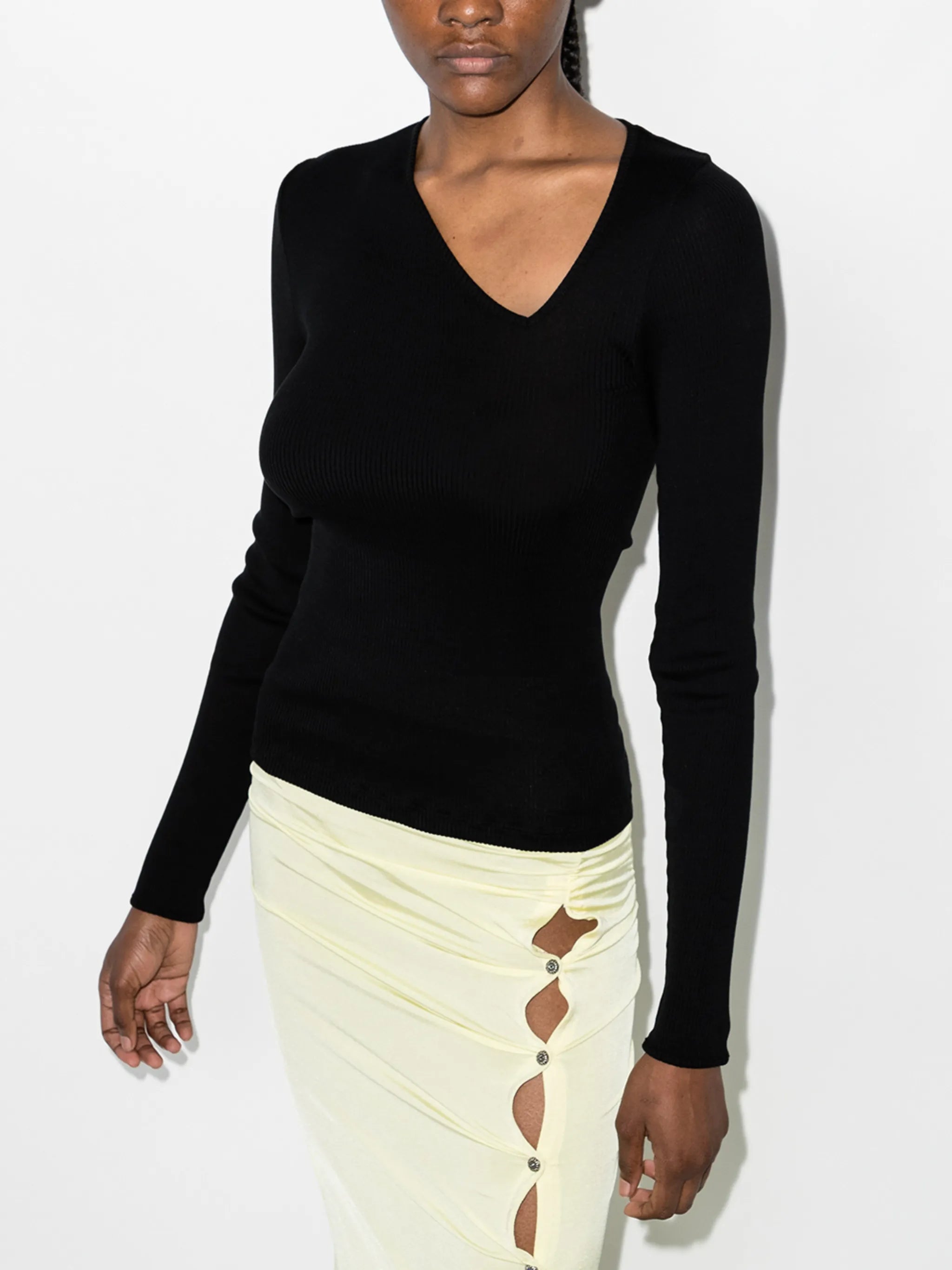 Eve slit-neck top