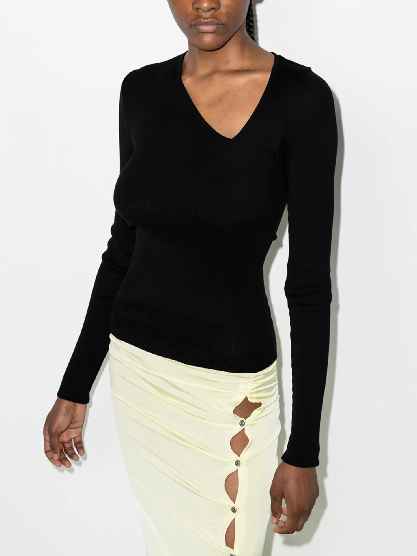 Eve slit-neck top