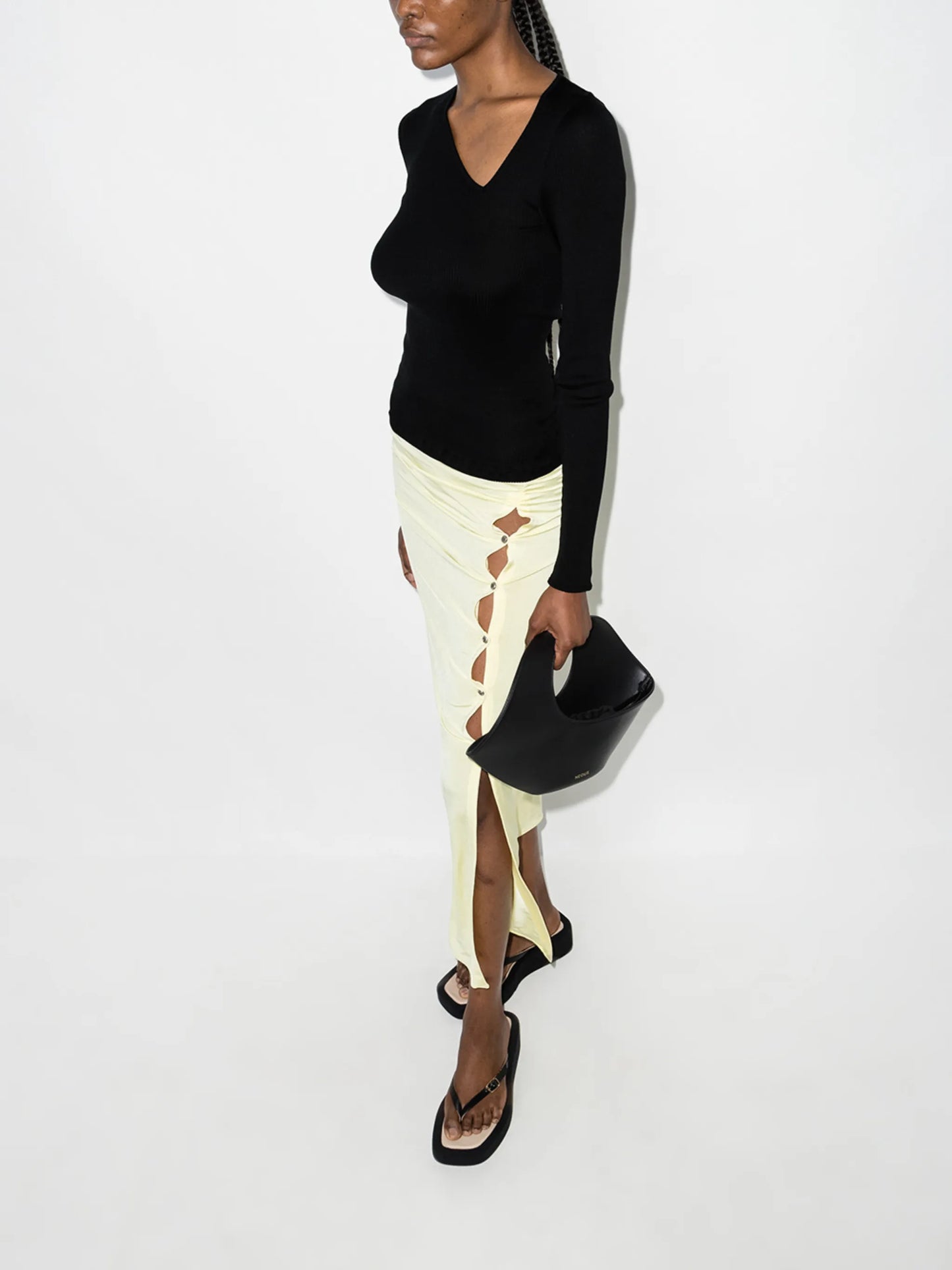 Eve slit-neck top