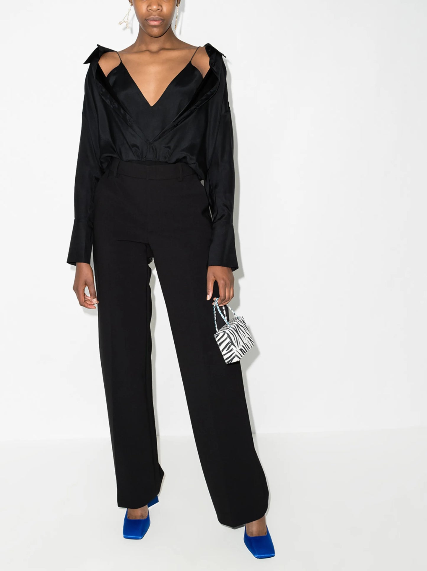 Kura layered silk bodysuit