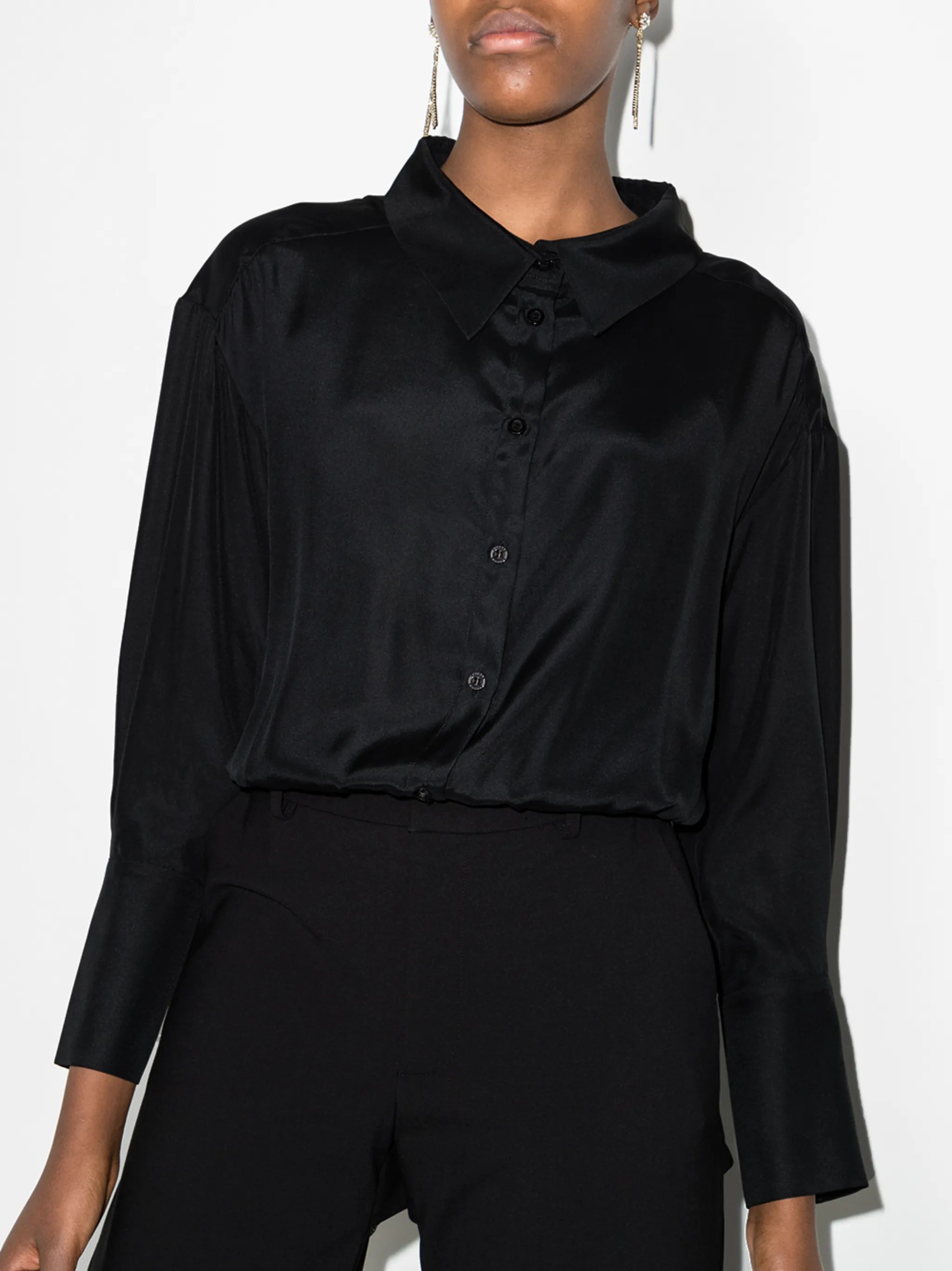 Kura layered silk bodysuit