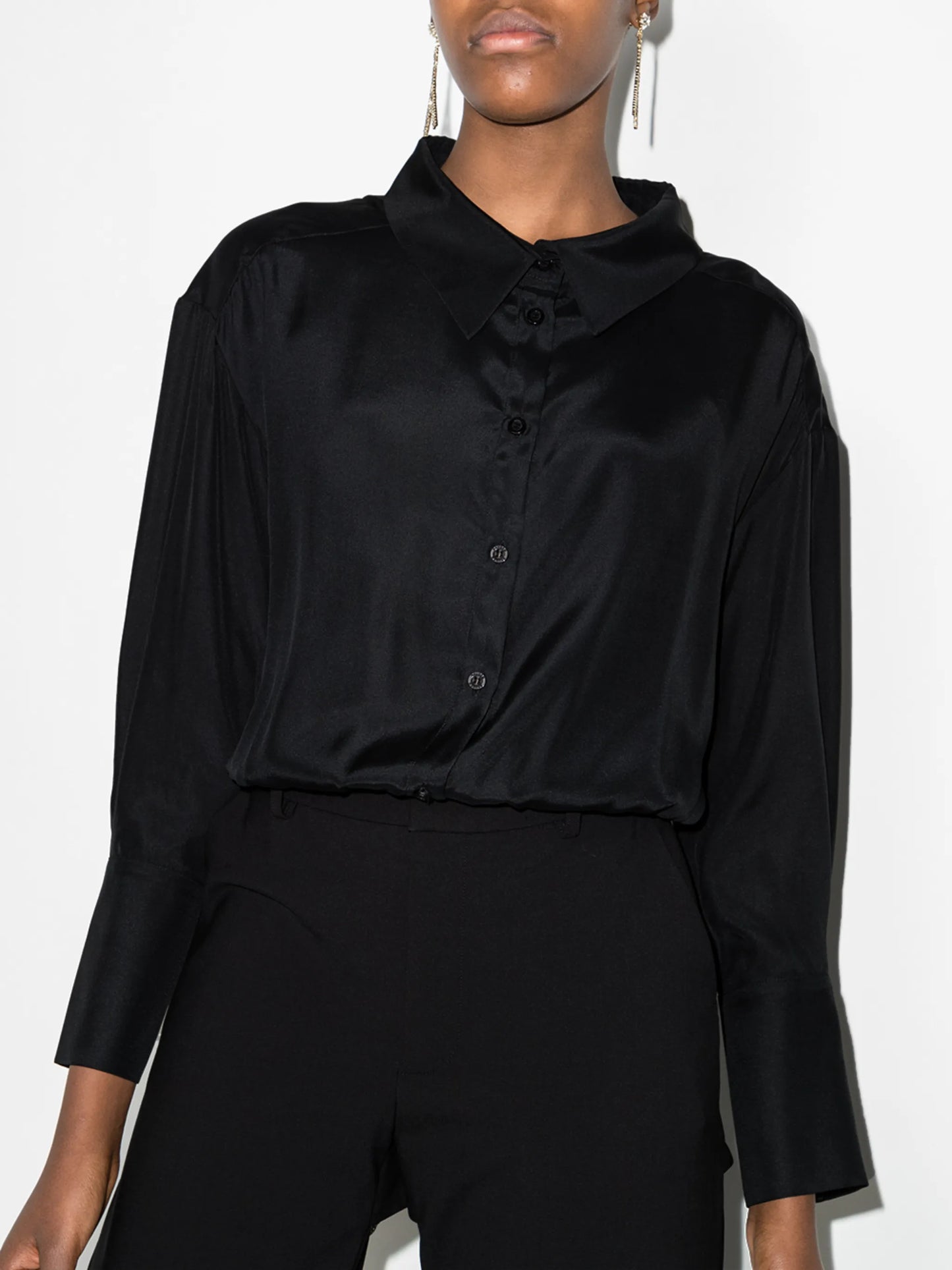 Kura layered silk bodysuit