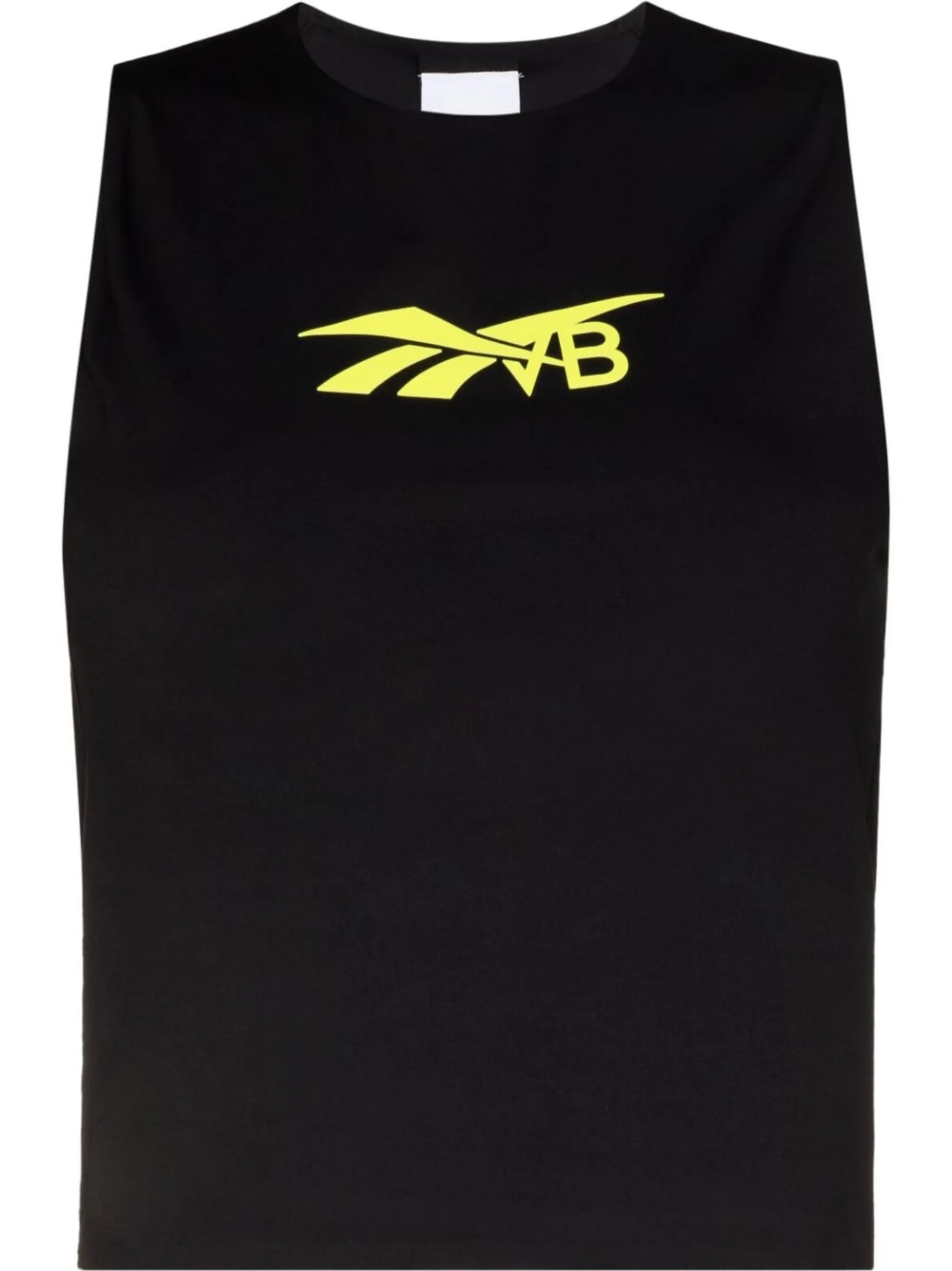 logo-print sleeveless tank top
