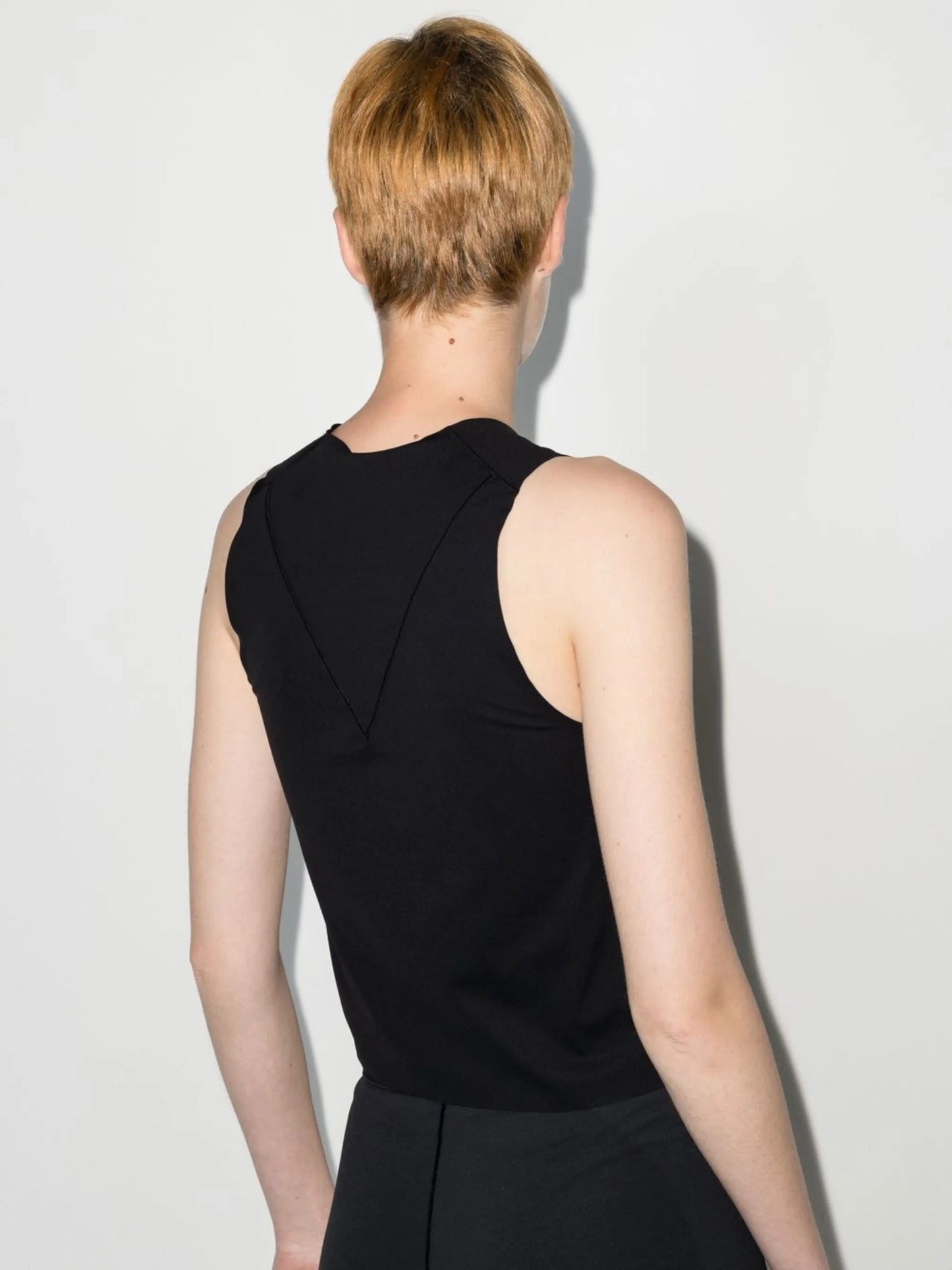 logo-print sleeveless tank top