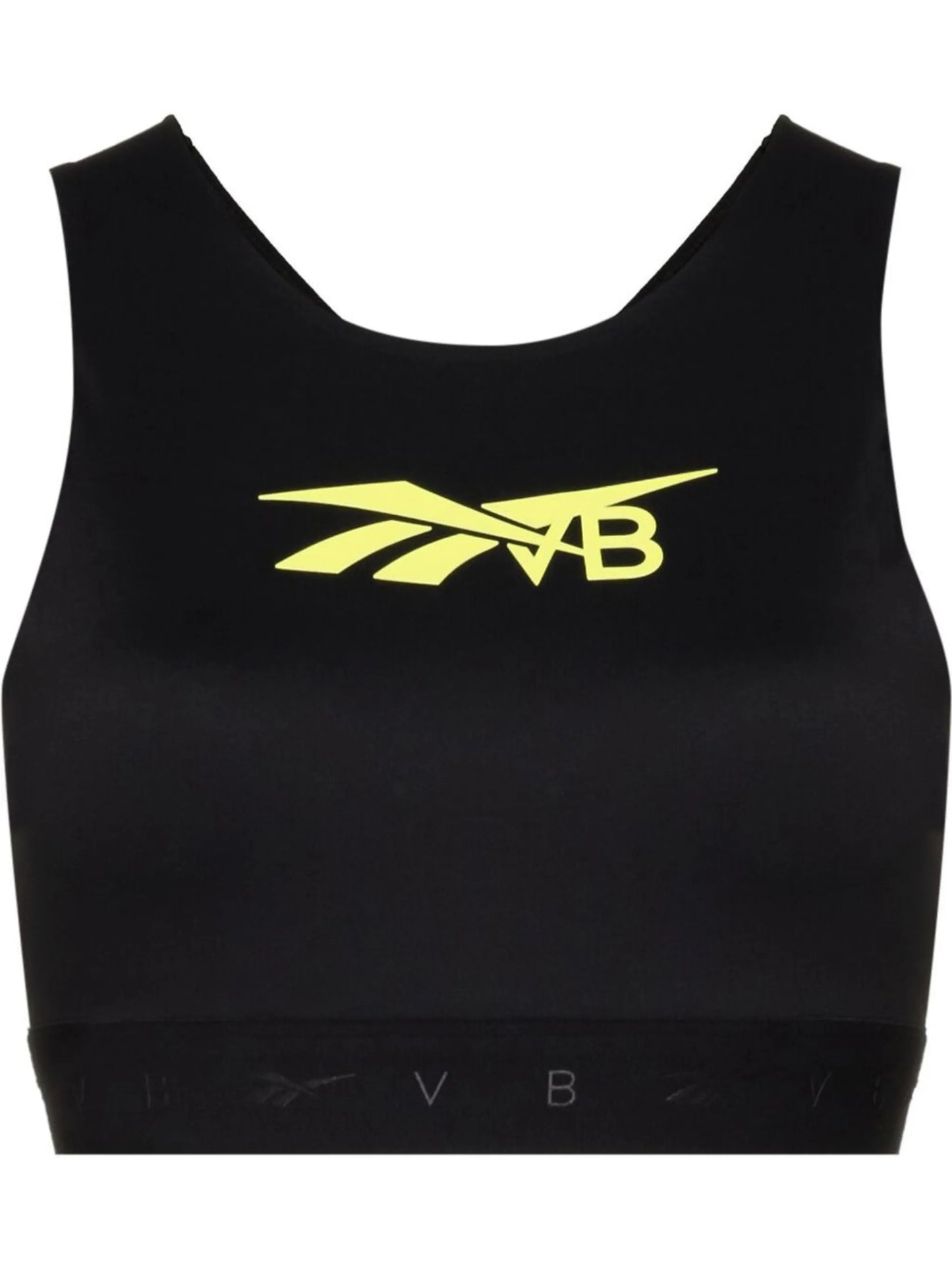 logo-print cropped vest
