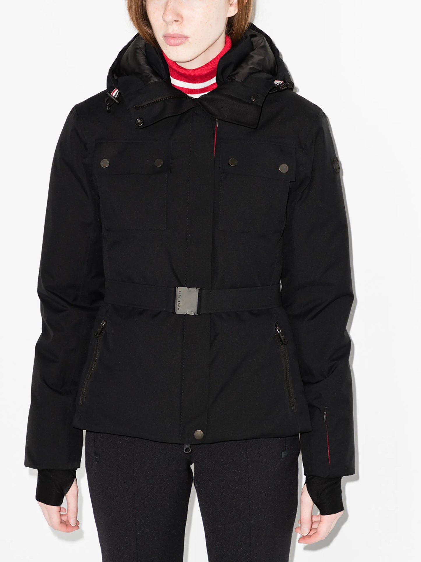 Diana belted ski jacket