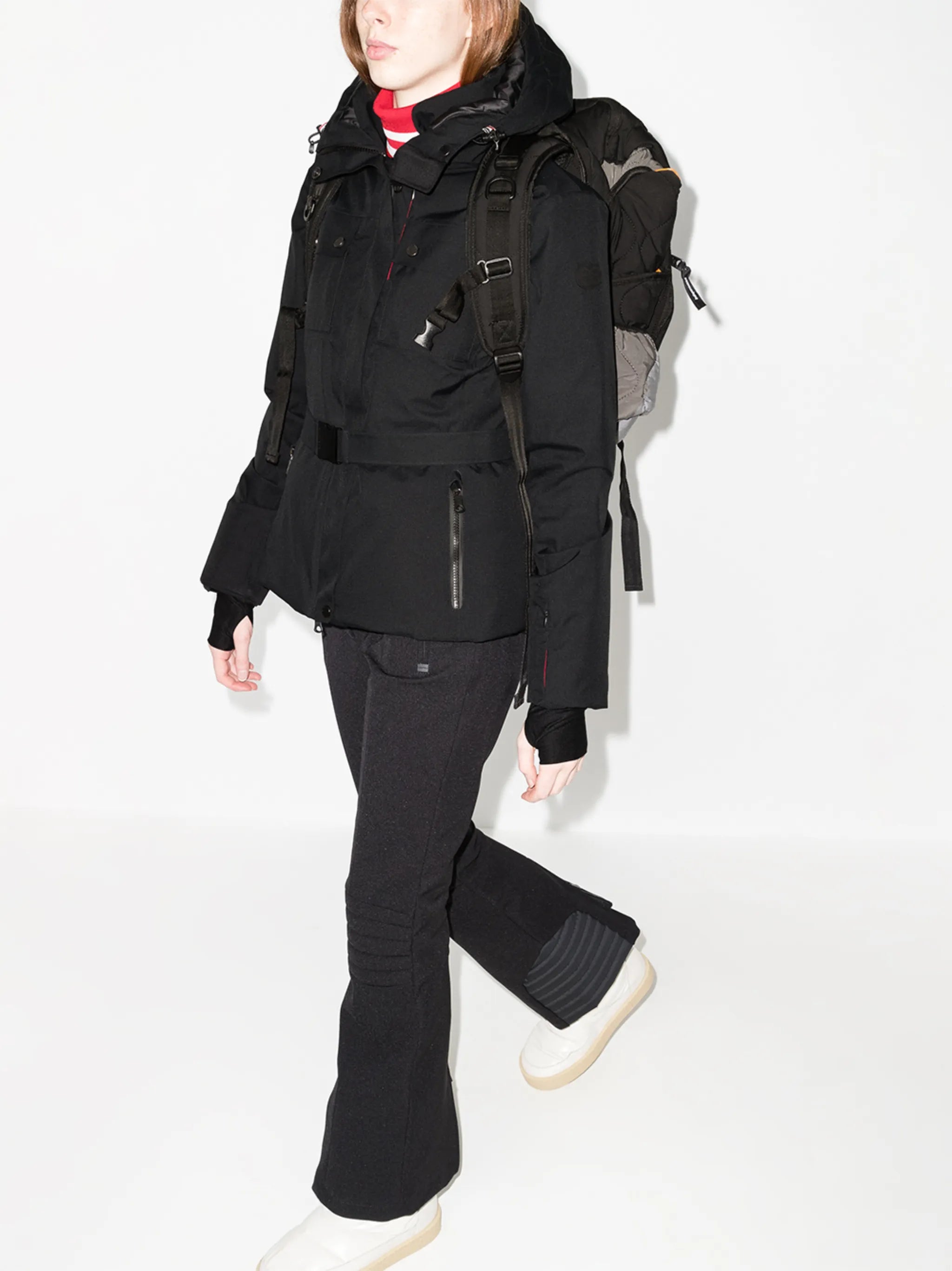 Diana belted ski jacket