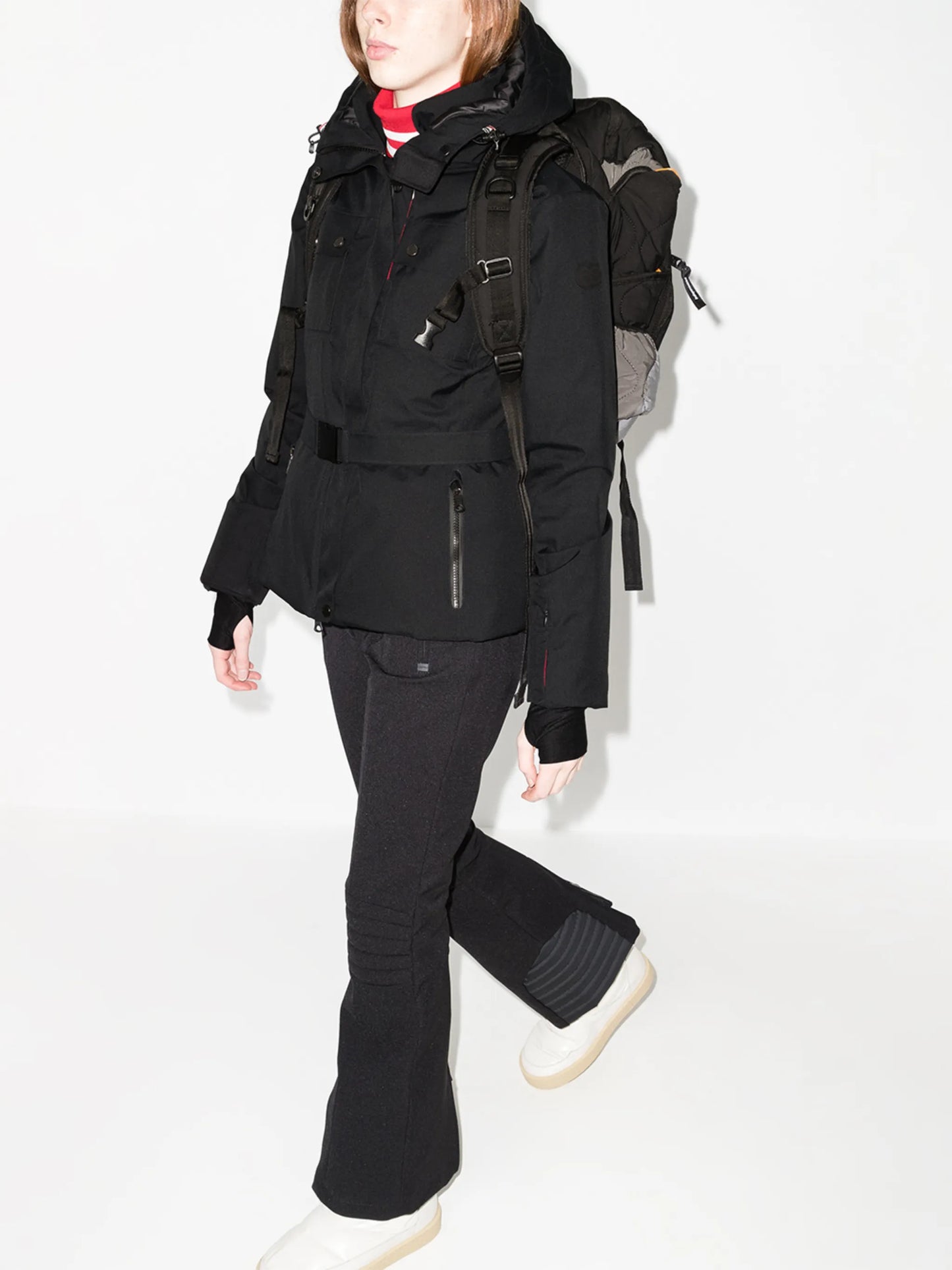 Diana belted ski jacket