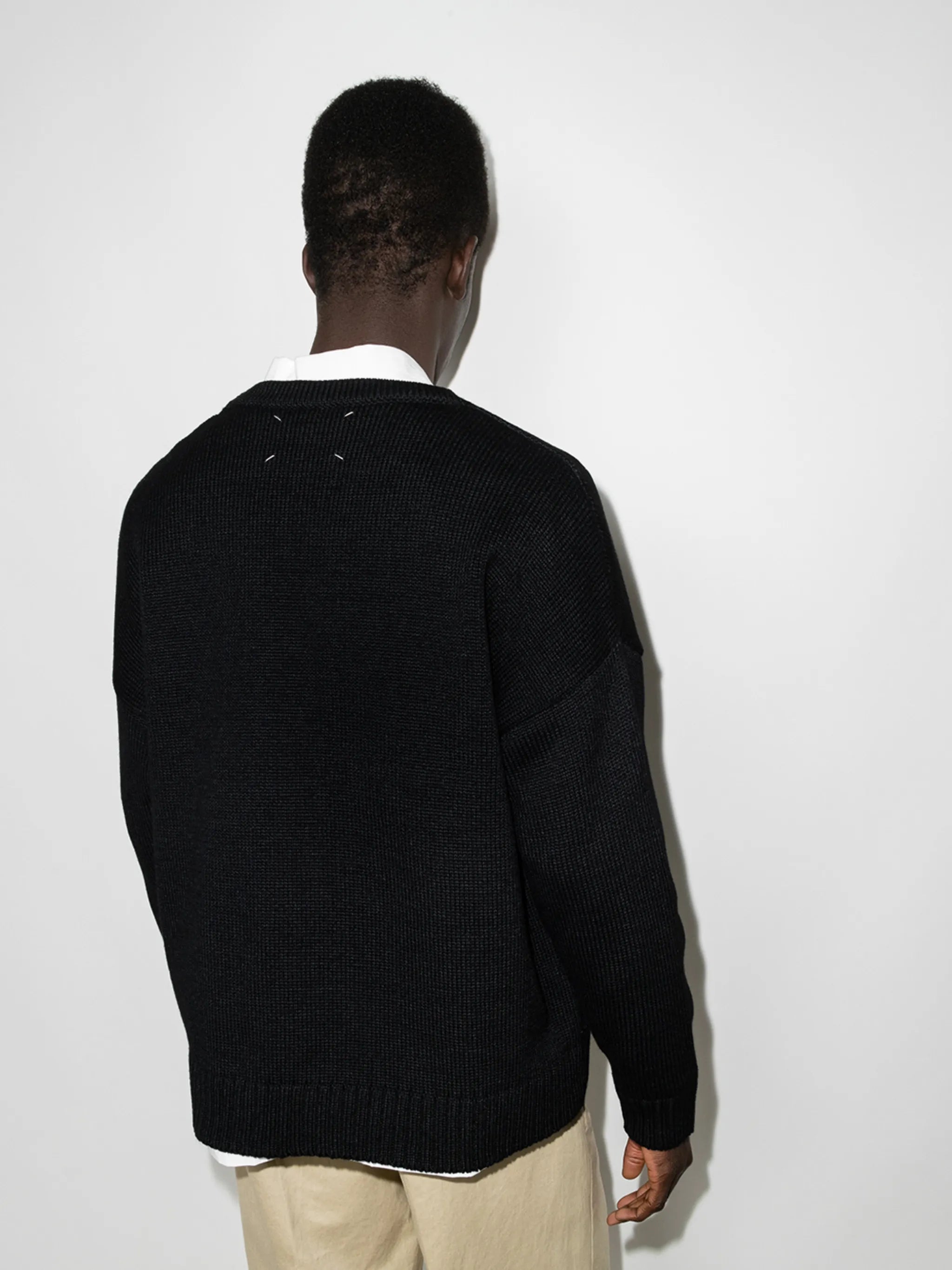 logo patch zipped cardigan
