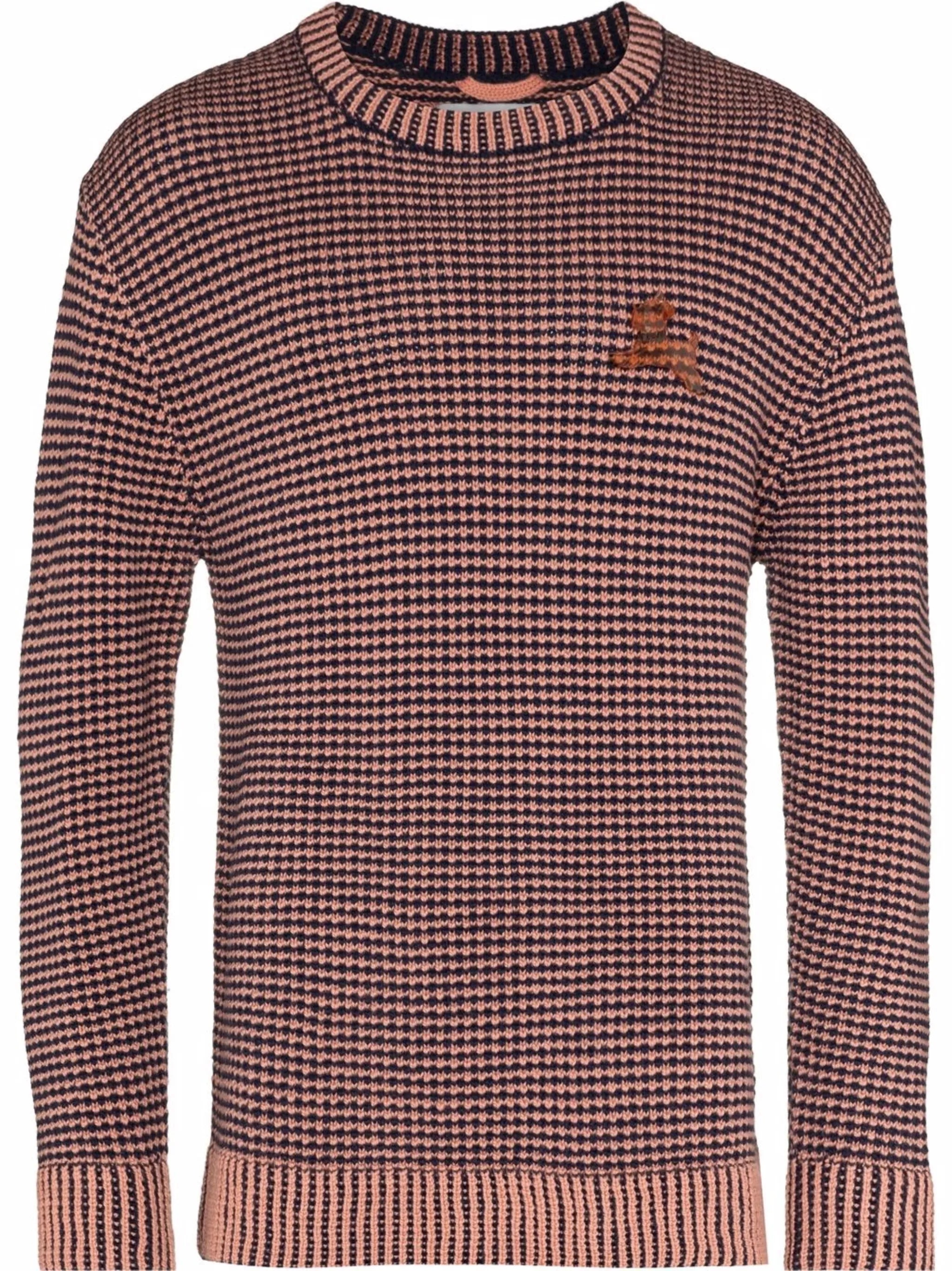 appliqué merino knitted jumper