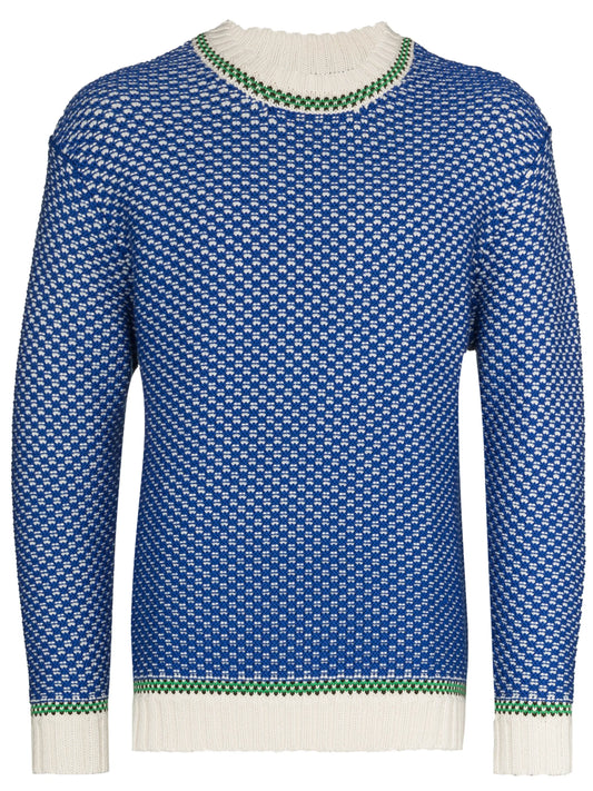 Caspian Tuck stitched-knit jumper