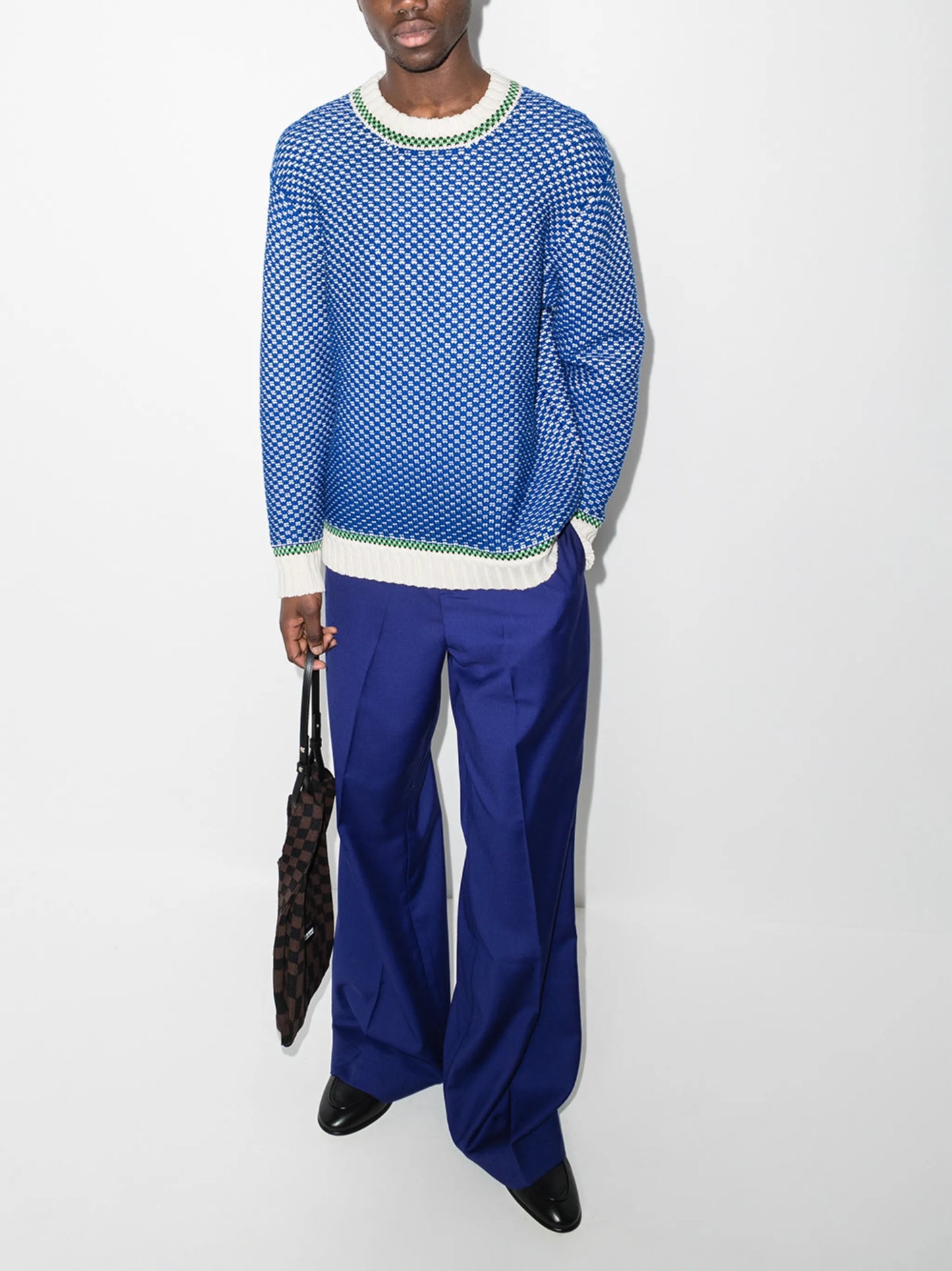 Caspian Tuck stitched-knit jumper