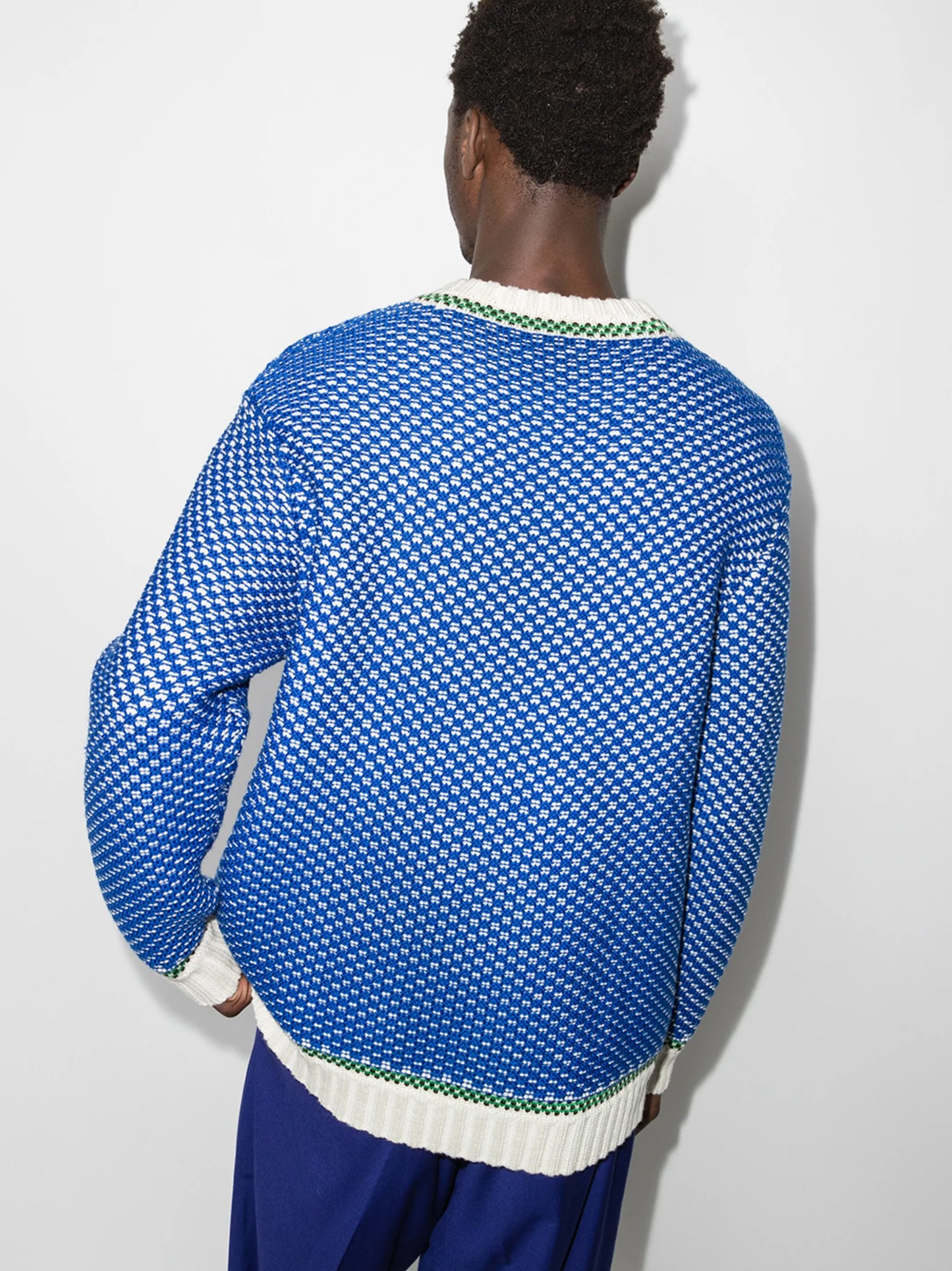 Caspian Tuck stitched-knit jumper