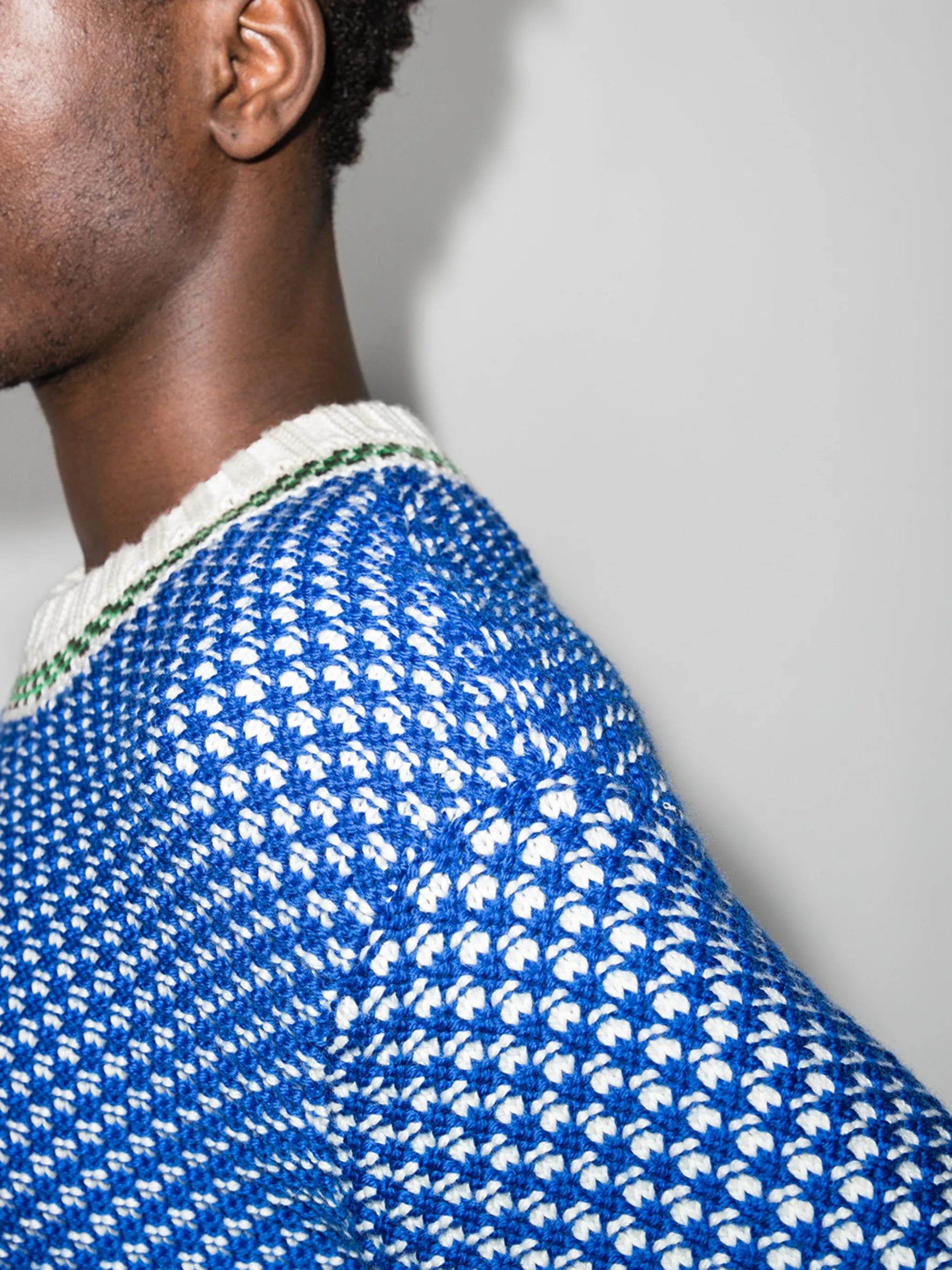 Caspian Tuck stitched-knit jumper