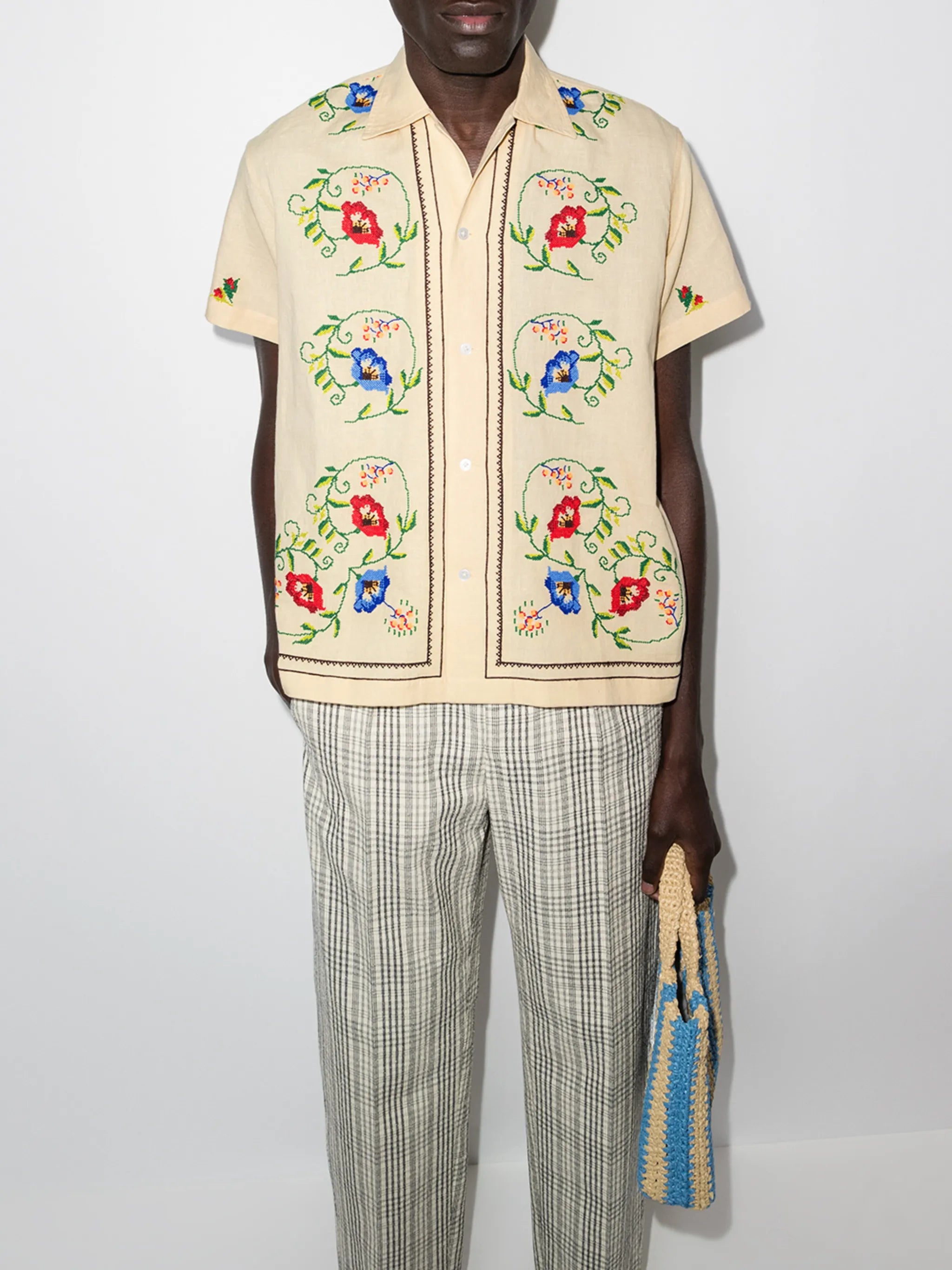 Morning Glory embroidered shirt