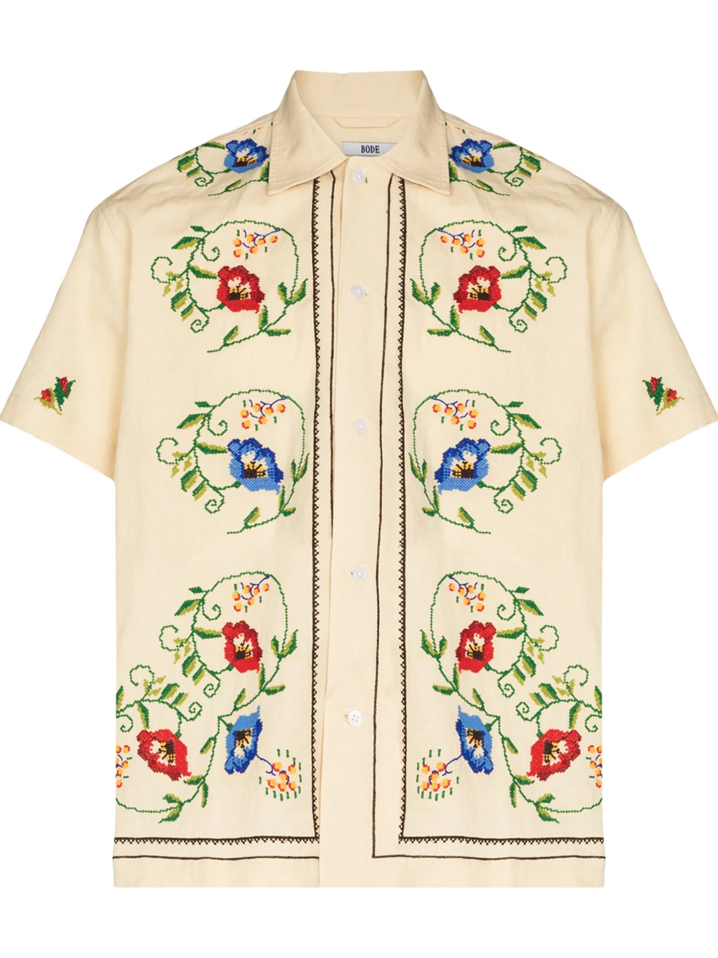 Morning Glory embroidered shirt