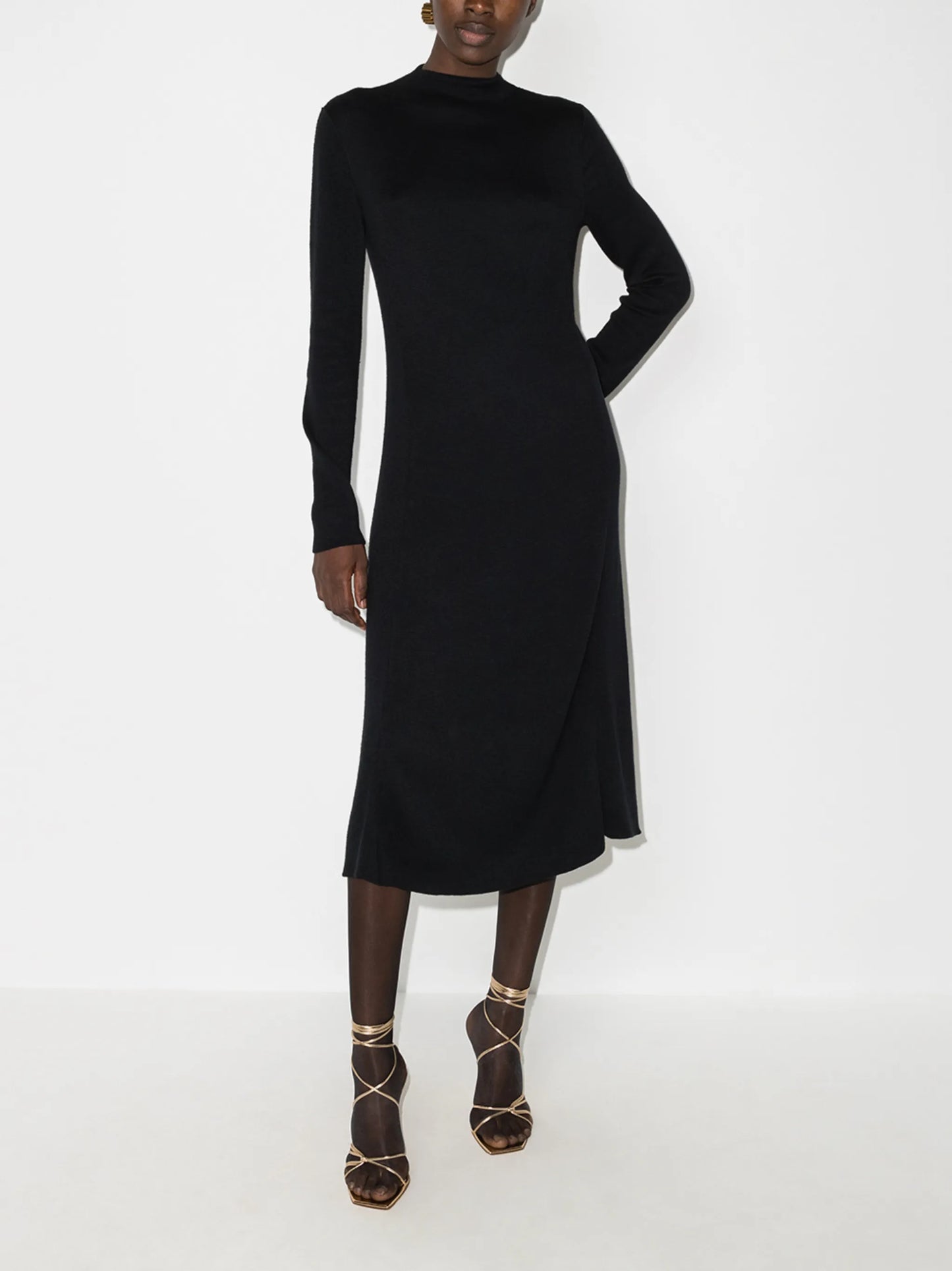 cut-out back midi dress