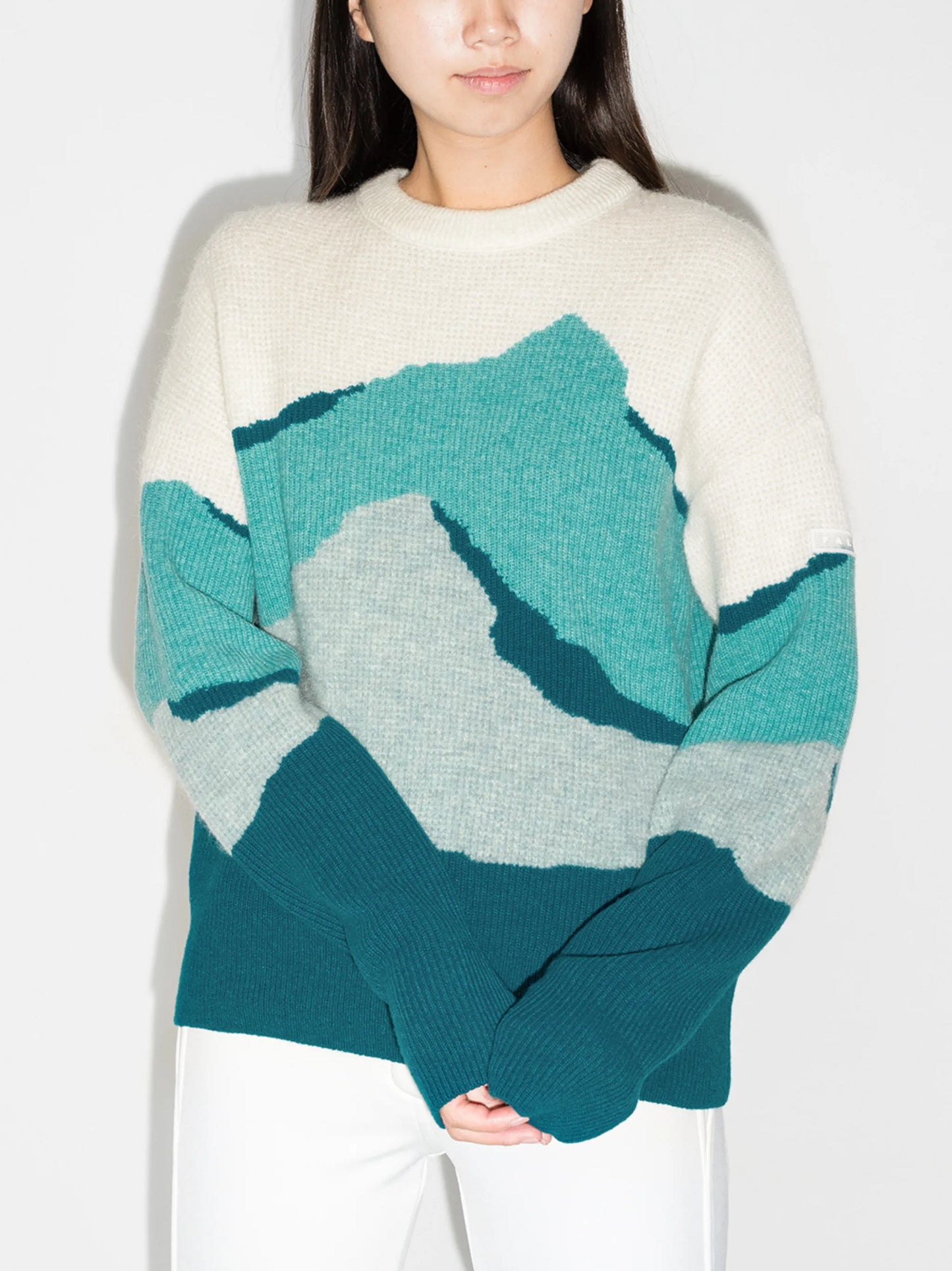 mountain-intarsia jumper