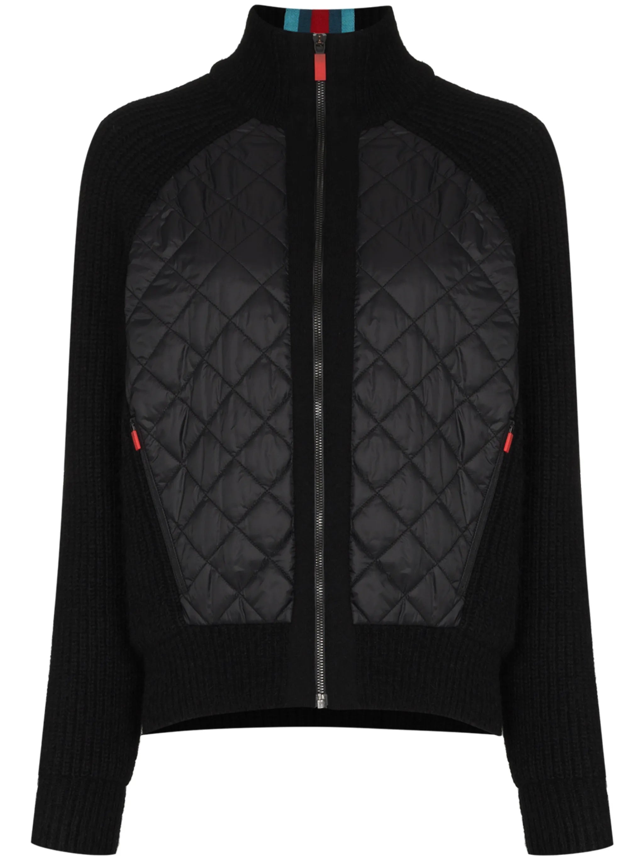 quilted knitted jacket