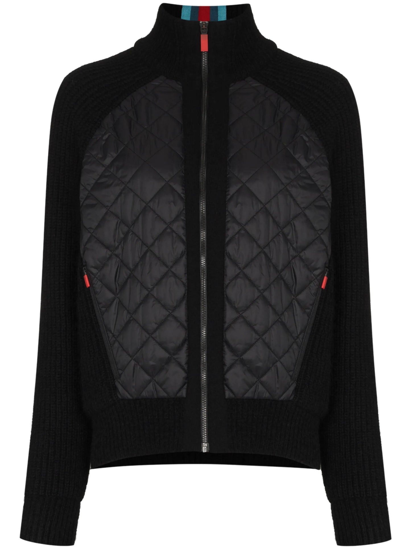 quilted knitted jacket