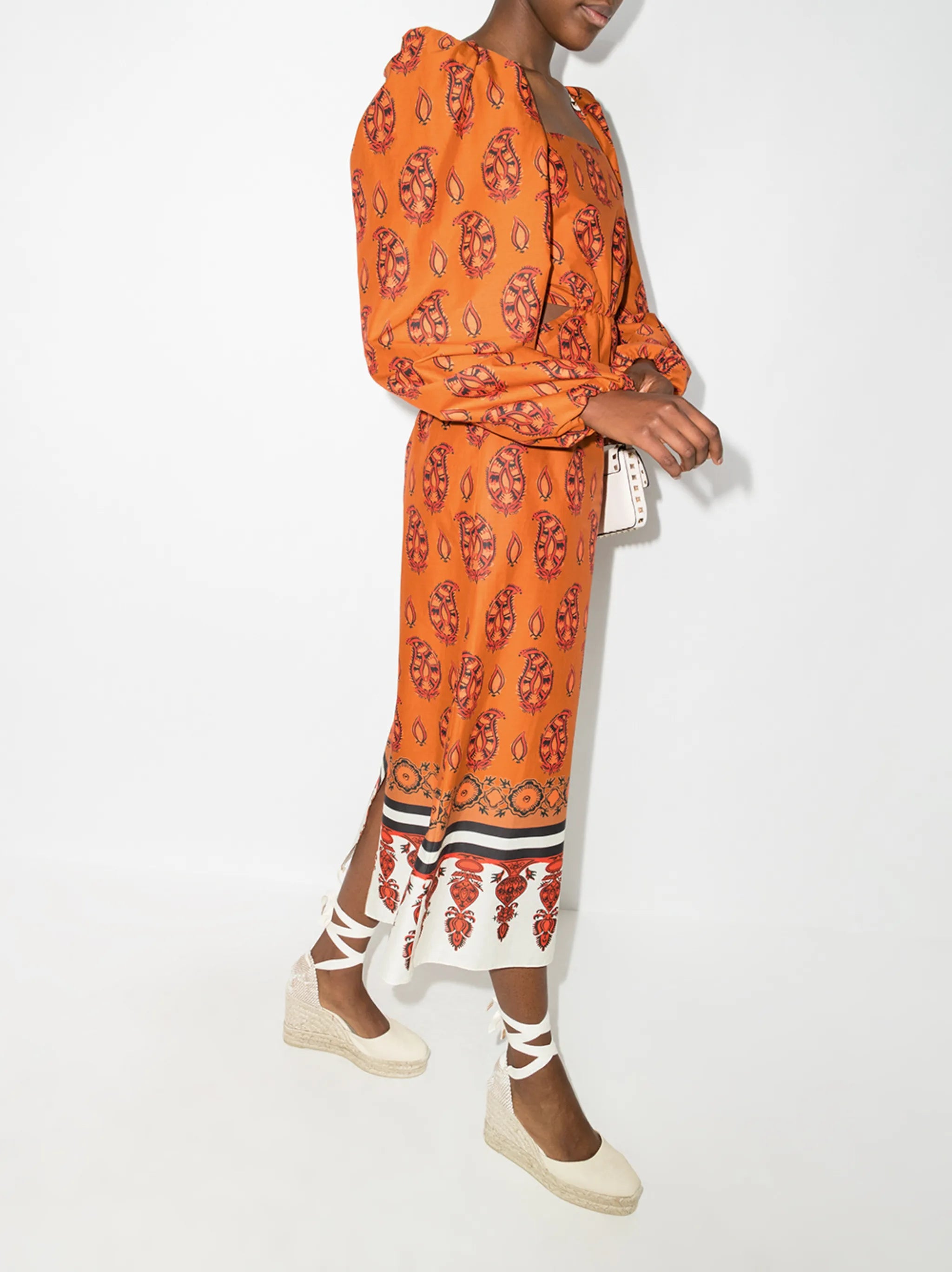 Indian Roar cut-out dress