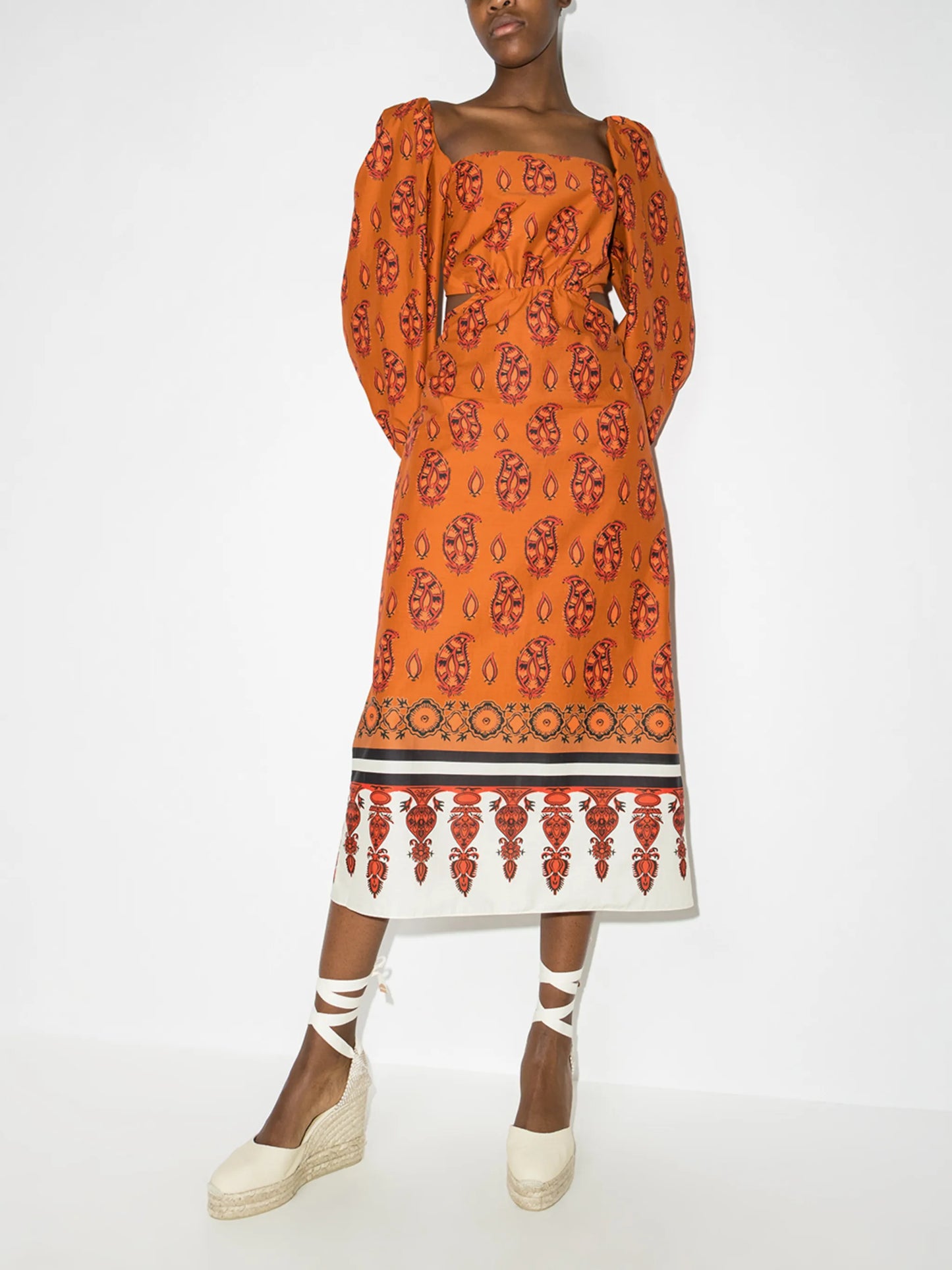 Indian Roar cut-out dress