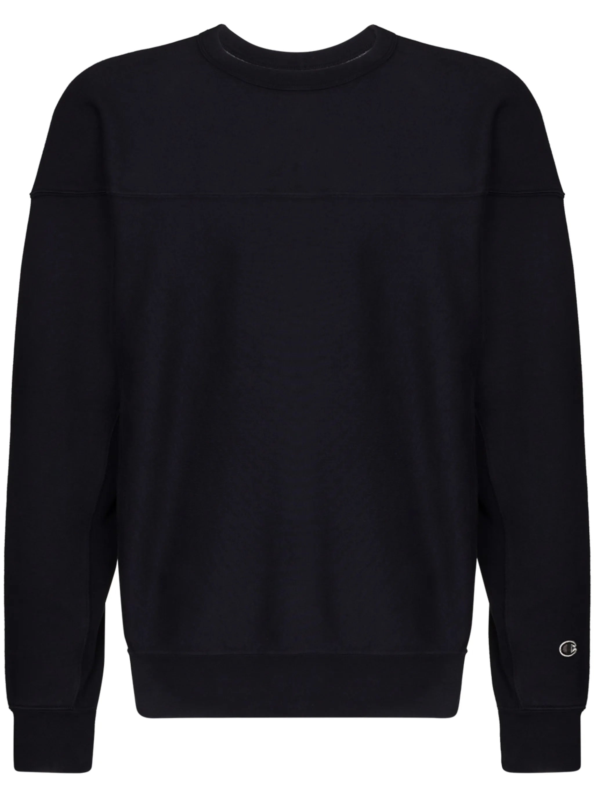 logo-patch crew neck sweatshirt